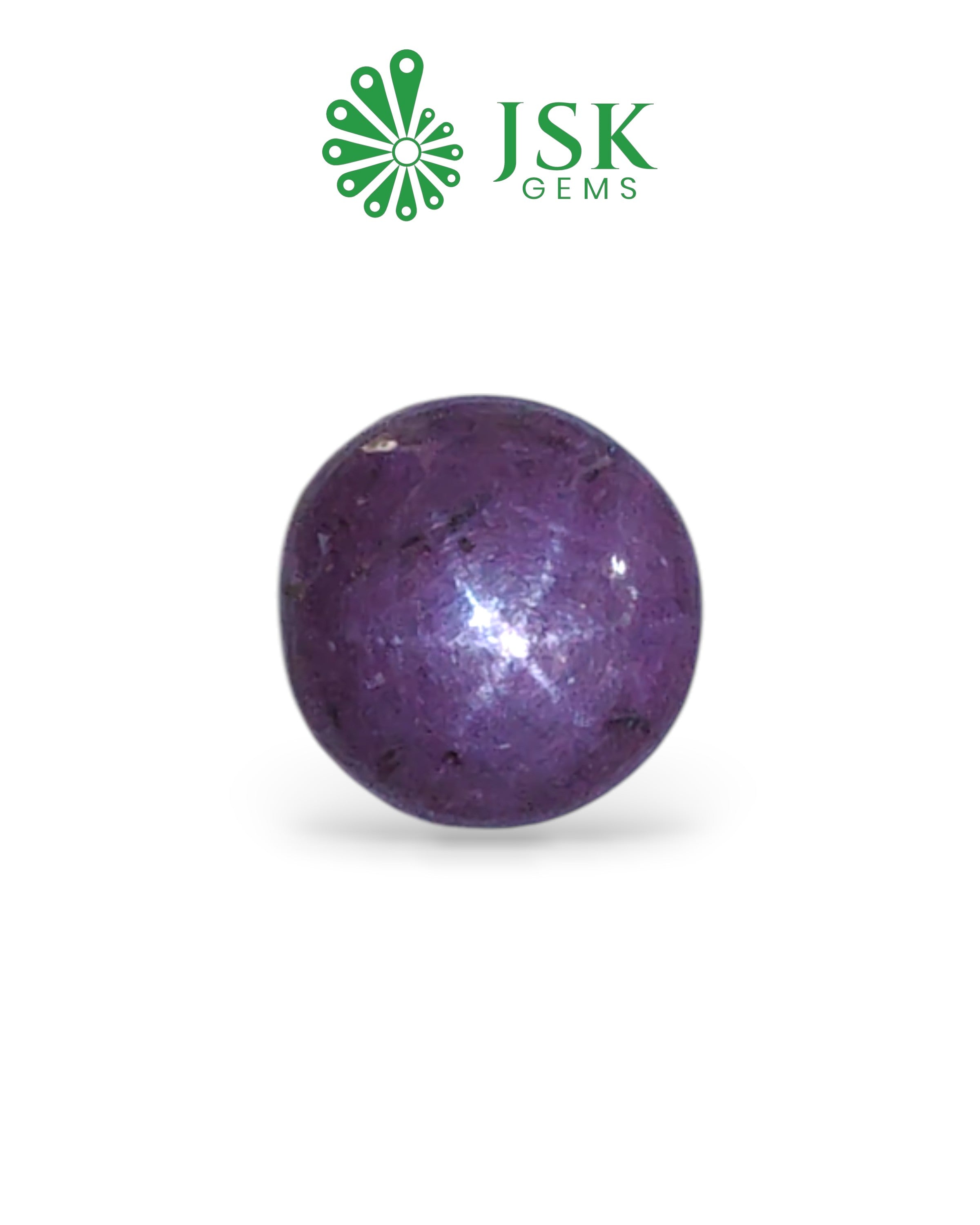 Certified 11.10 Ct - 12.33 Ratti Unheated Untreated Natural Star Ruby - Manik