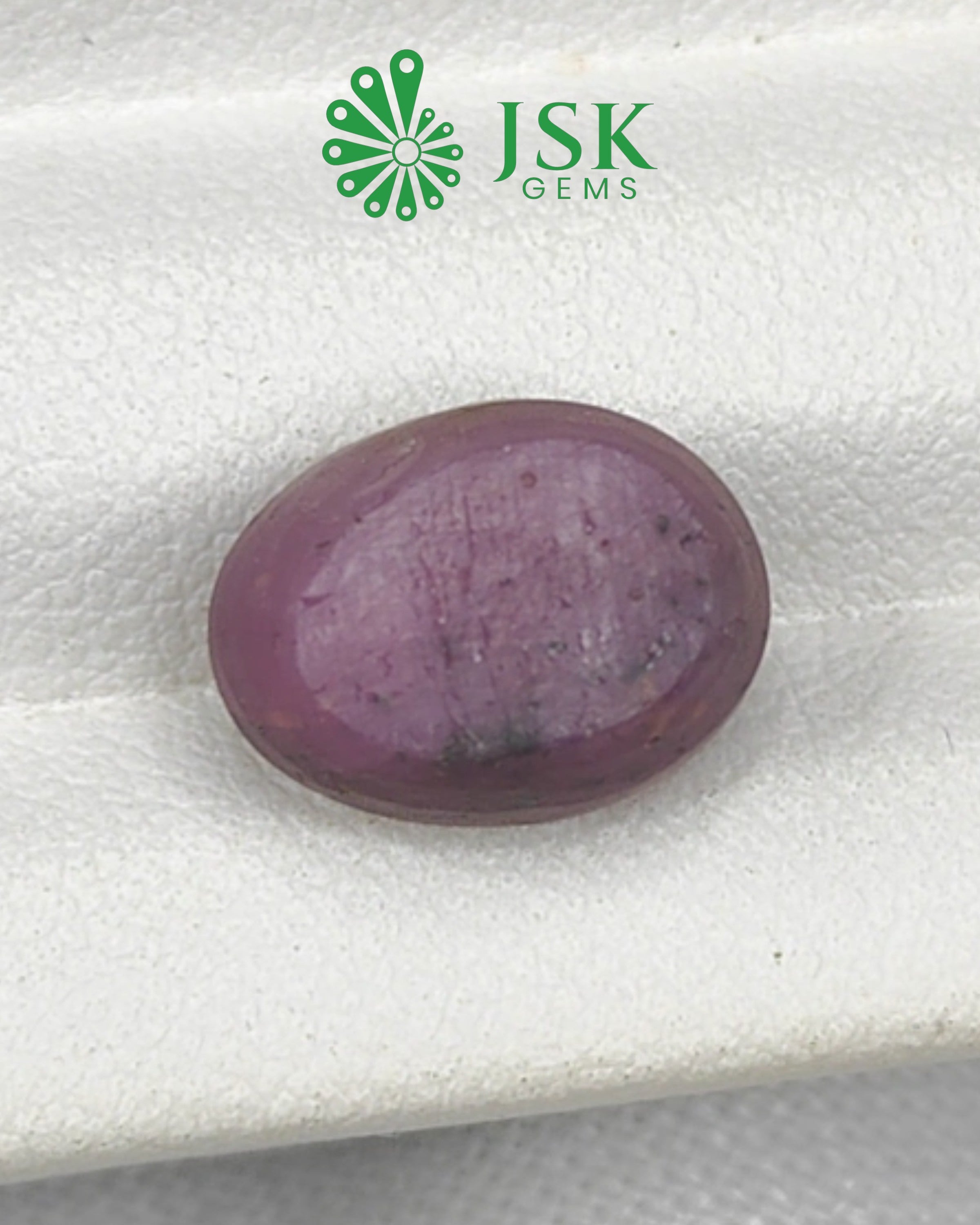 Certified 8.77 Ct - 9.74 Ratti Unheated Untreated Natural Star Ruby - Manik