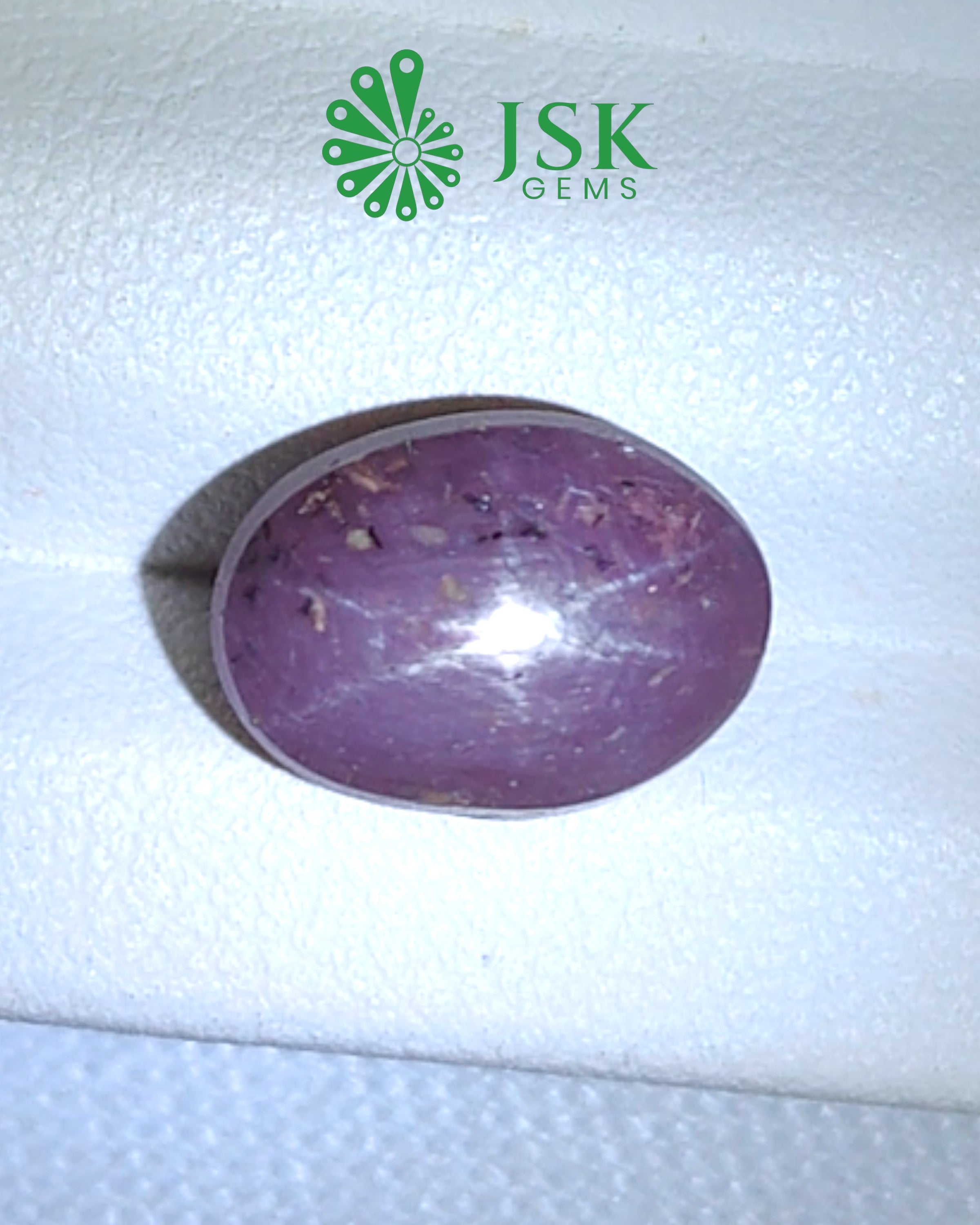 Certified 8.77 Ct - 9.74 Ratti Unheated Untreated Natural Star Ruby - Manik