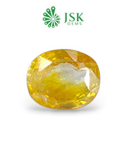 Premium Grade 7.09 Ct - 7.88 Ratti Natural Yellow Topaz(Dyed)