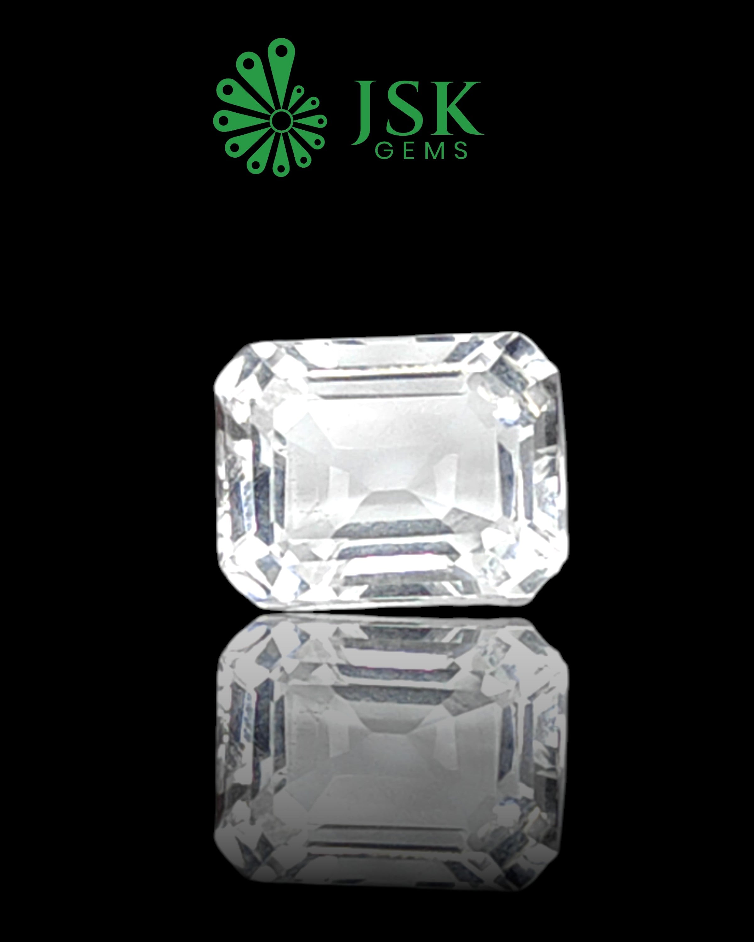 Premium Grade 6.05 Ct - 6.72 Ratti Natural Colorless Quartz - Sphatik