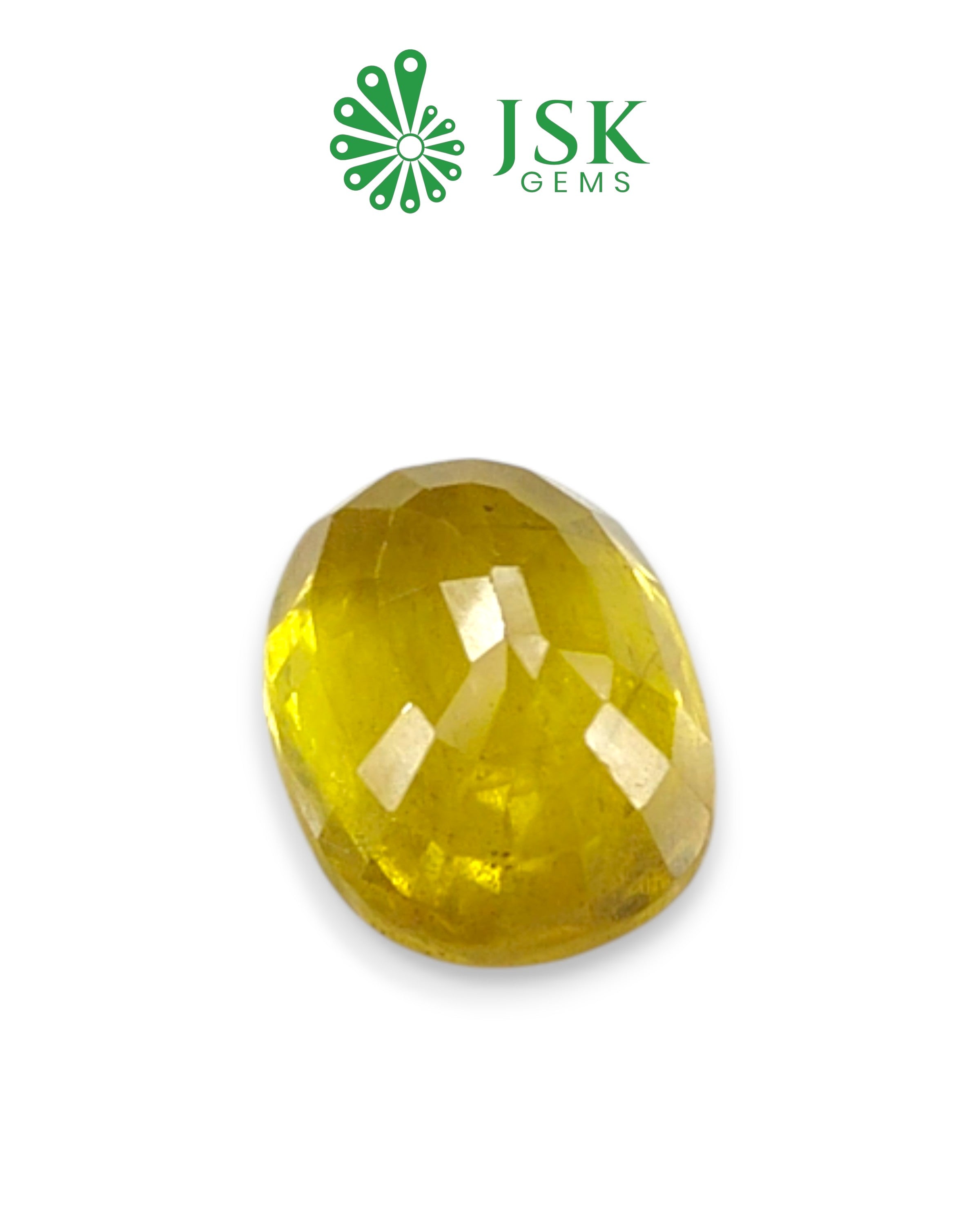 Top Grade 5.41 Ct - 6.01 Ratti Natural Bangkok Yellow Sapphire - Pukhraj