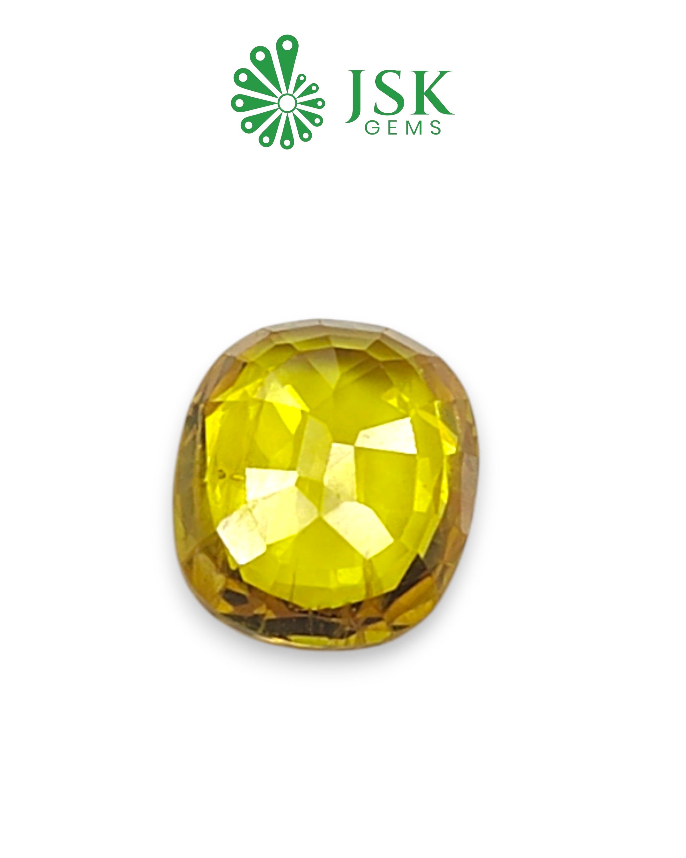 Top Grade 5.02 Ct - 5.58 Ratti Natural Bangkok Yellow Sapphire - Pukhraj