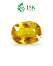 Top Grade 5.95 Ct - 6.61 Ratti Natural Bangkok Yellow Sapphire - Pukhraj