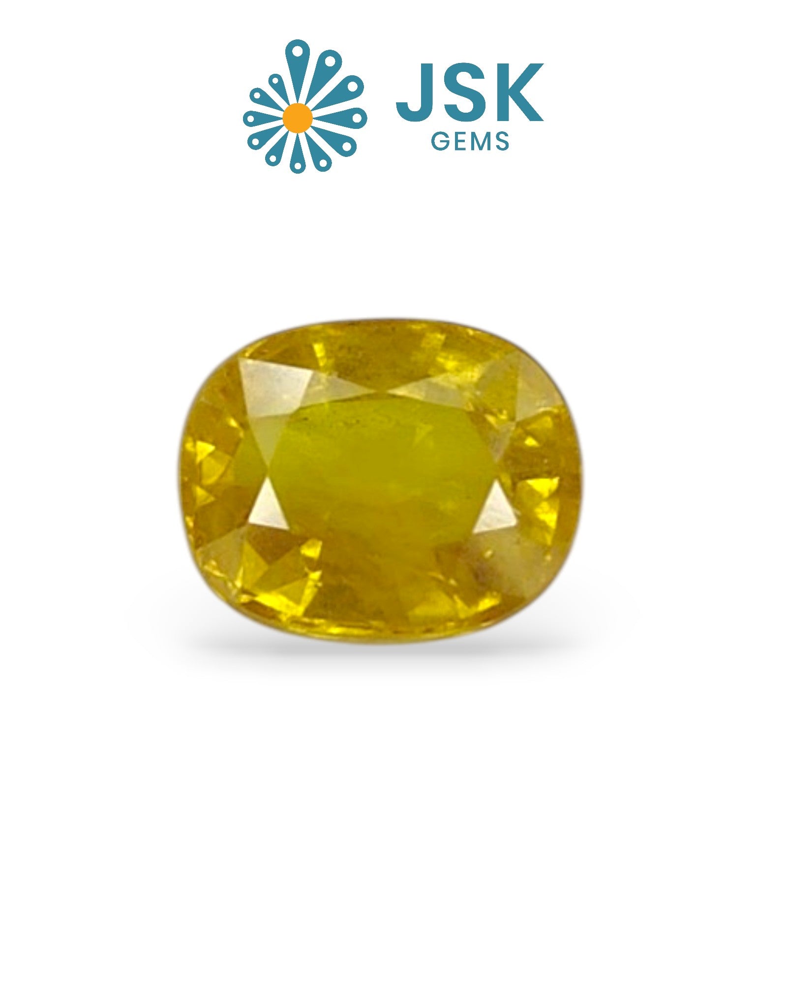 Top Grade 6.46 Ct - 7.18 Ratti Natural Bangkok Yellow Sapphire - Pukhraj