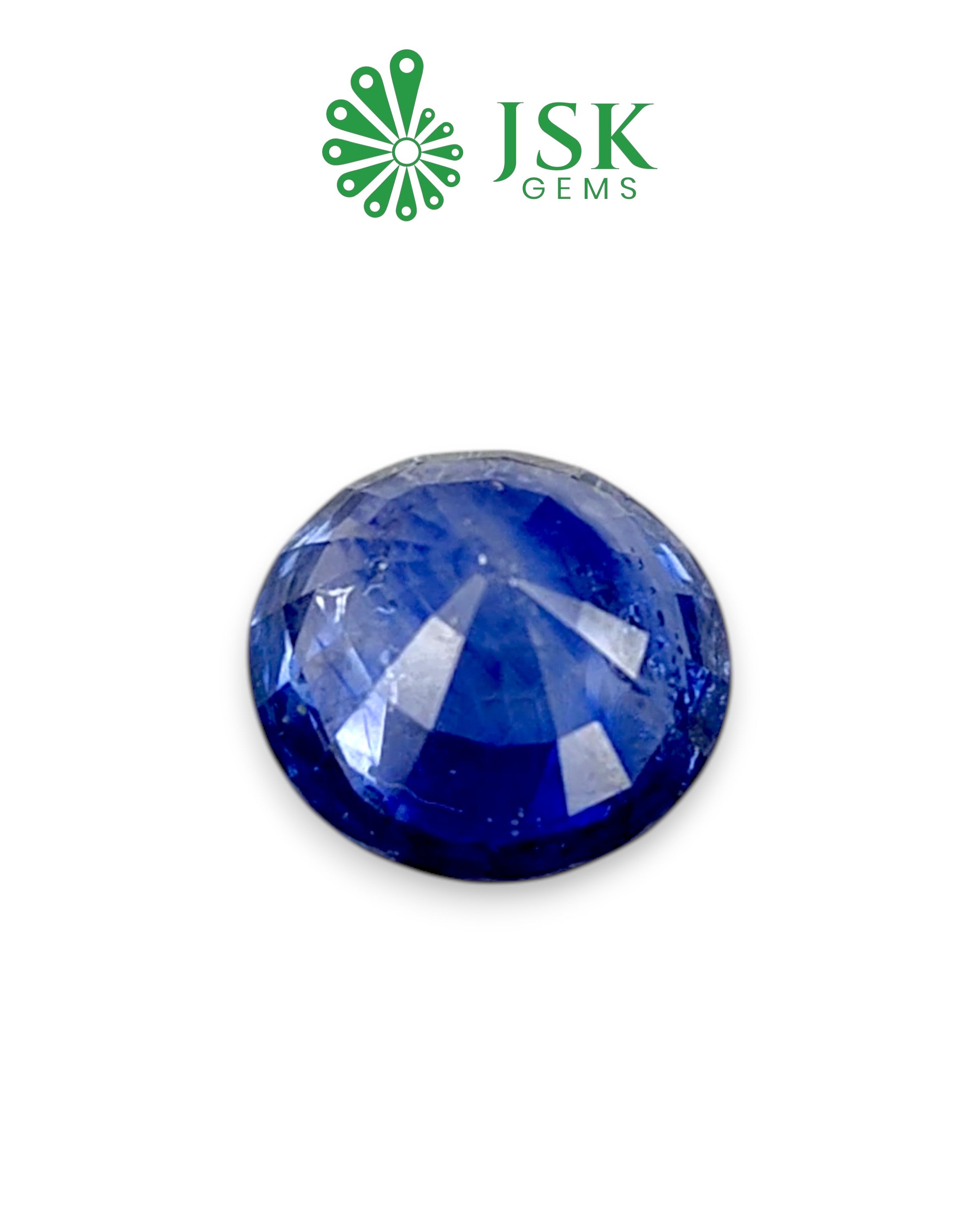 IDI Certified 4.47 Ct - 4.97  Ratti Natural Ceylon Blue Sapphire - Neelam(Round)