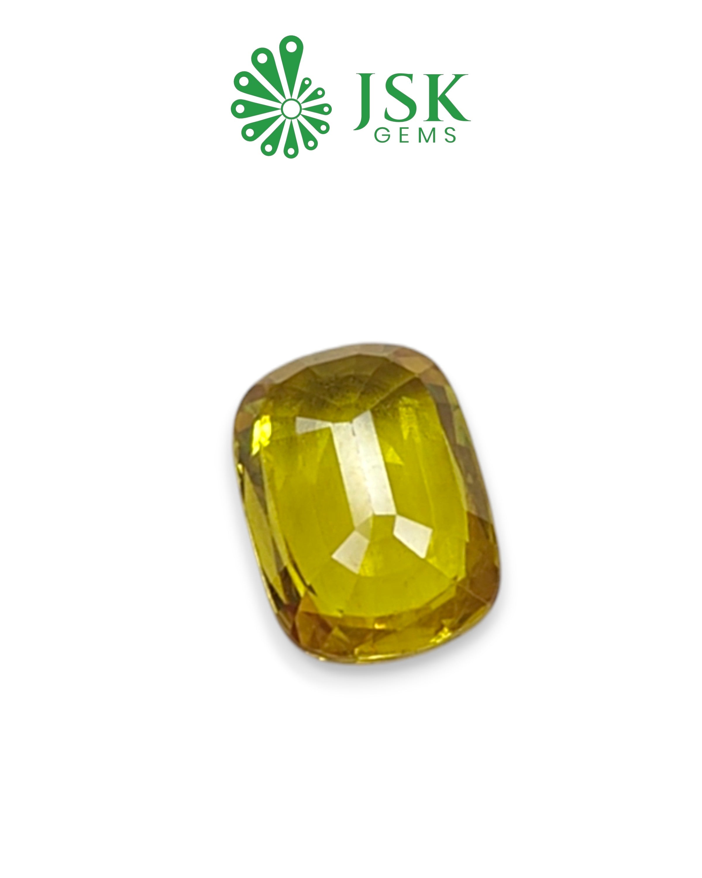 Top Grade 5.58 Ct - 6.20 Ratti Natural Bangkok Yellow Sapphire - Pukhraj