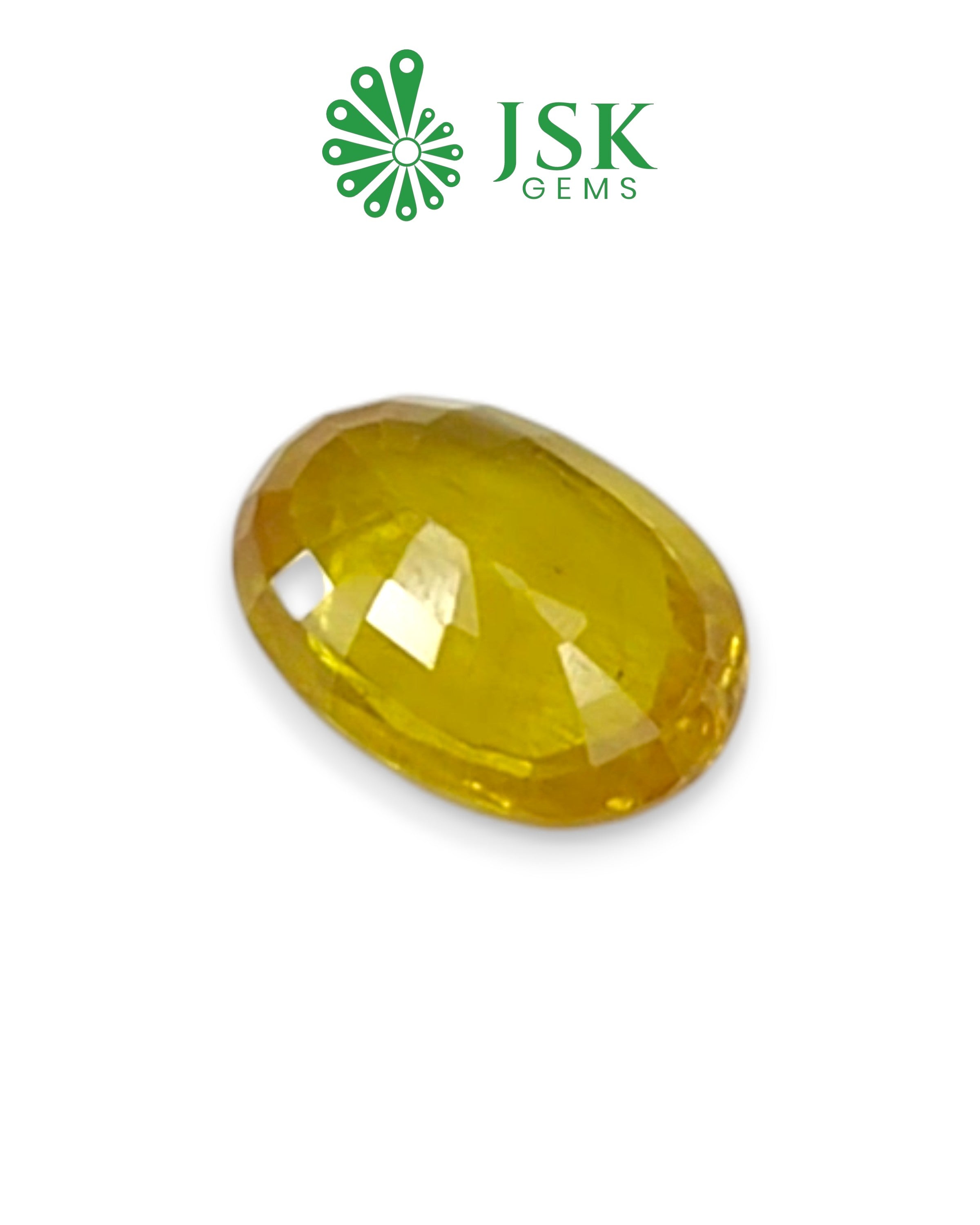 Top Grade 5.75 Ct - 6.39 Ratti Natural Bangkok Yellow Sapphire - Pukhraj