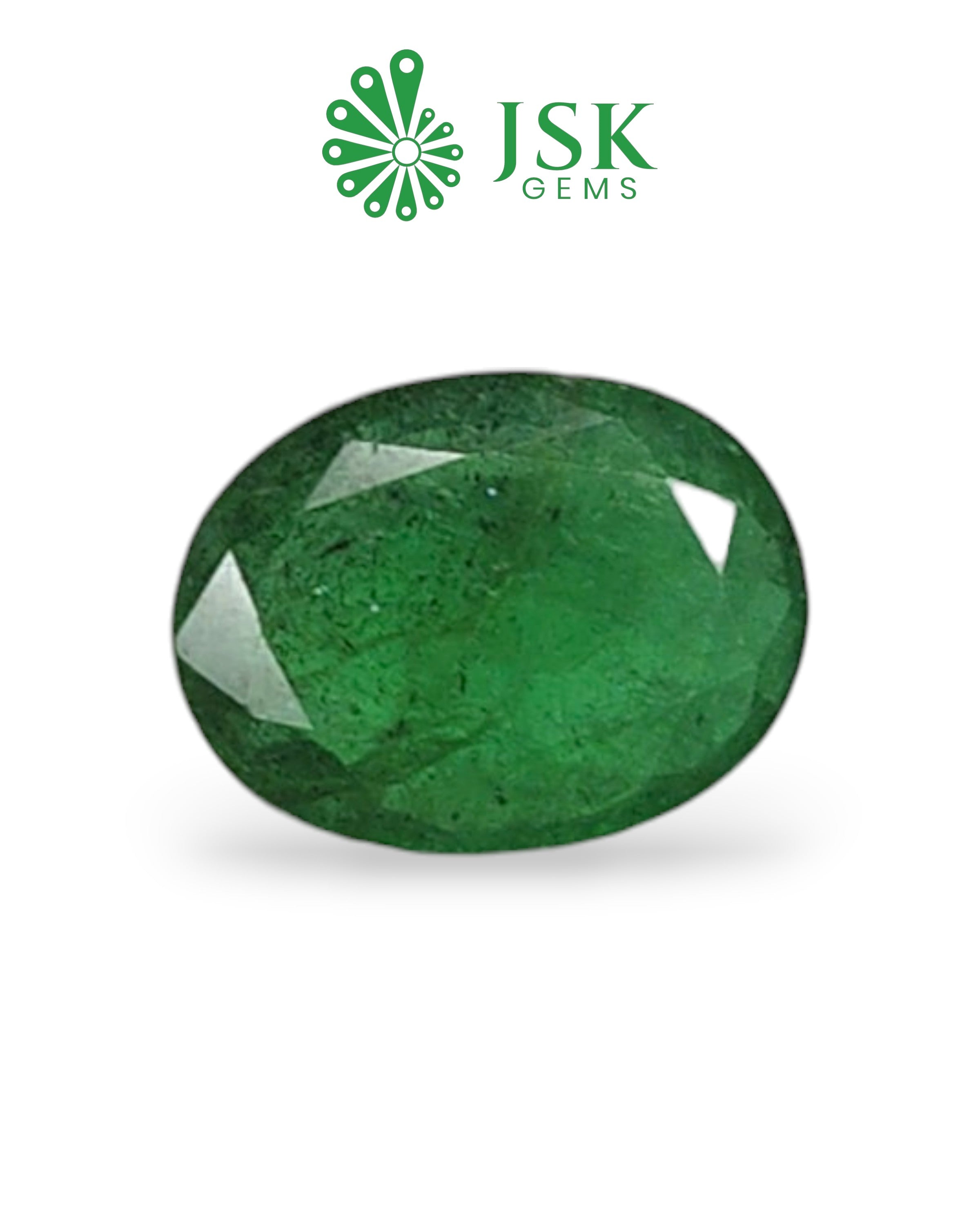 Premium Grade 6.10Ct - 6.78 Ratti Natural Emerald - Panna