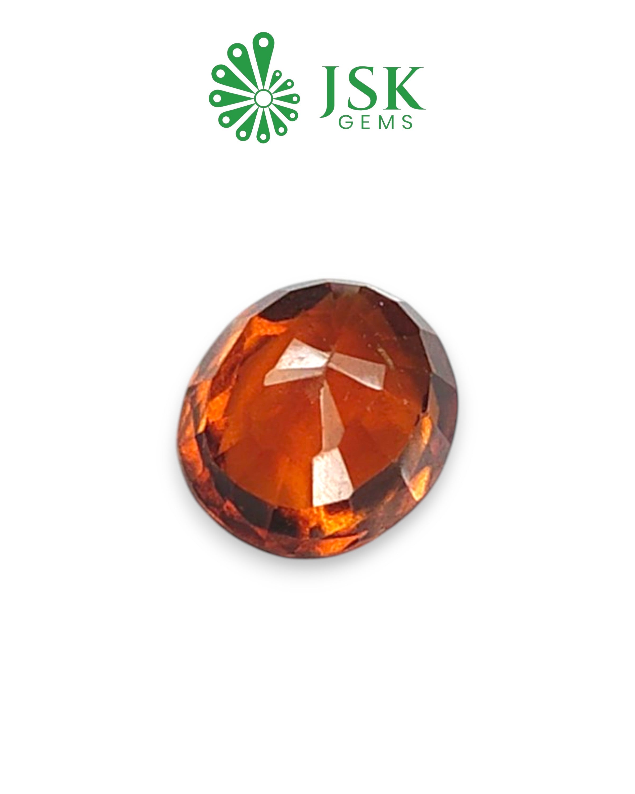 Top Grade 3.43 Ct - 3.81 Ratti Natural Ceylon Hessonite Garnet - Gomedh
