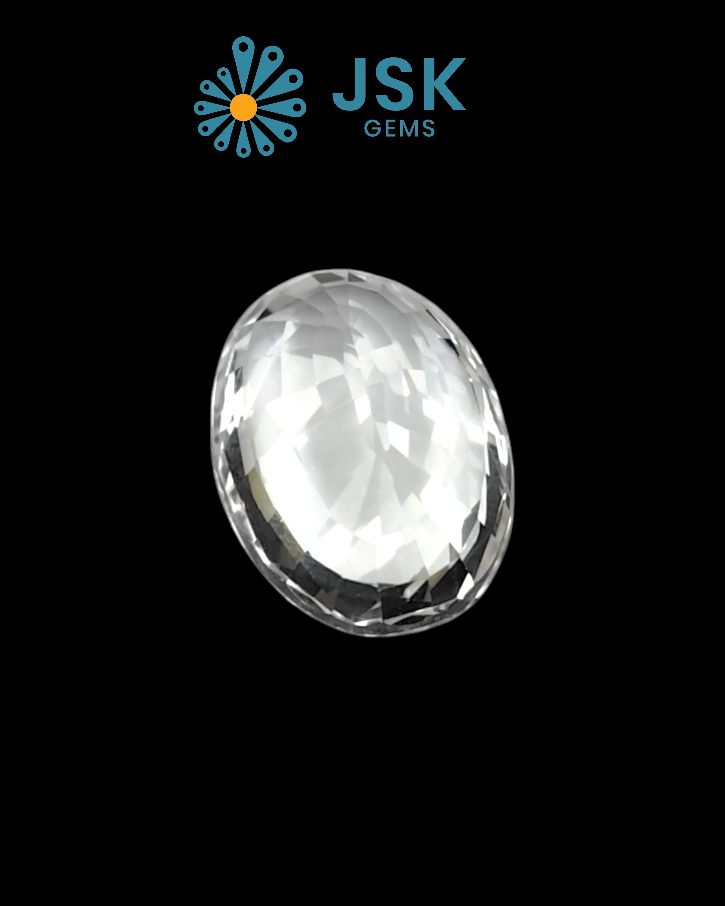 Top Grade 11.06 Ct - 12.29 Ratti  Natural White Topaz