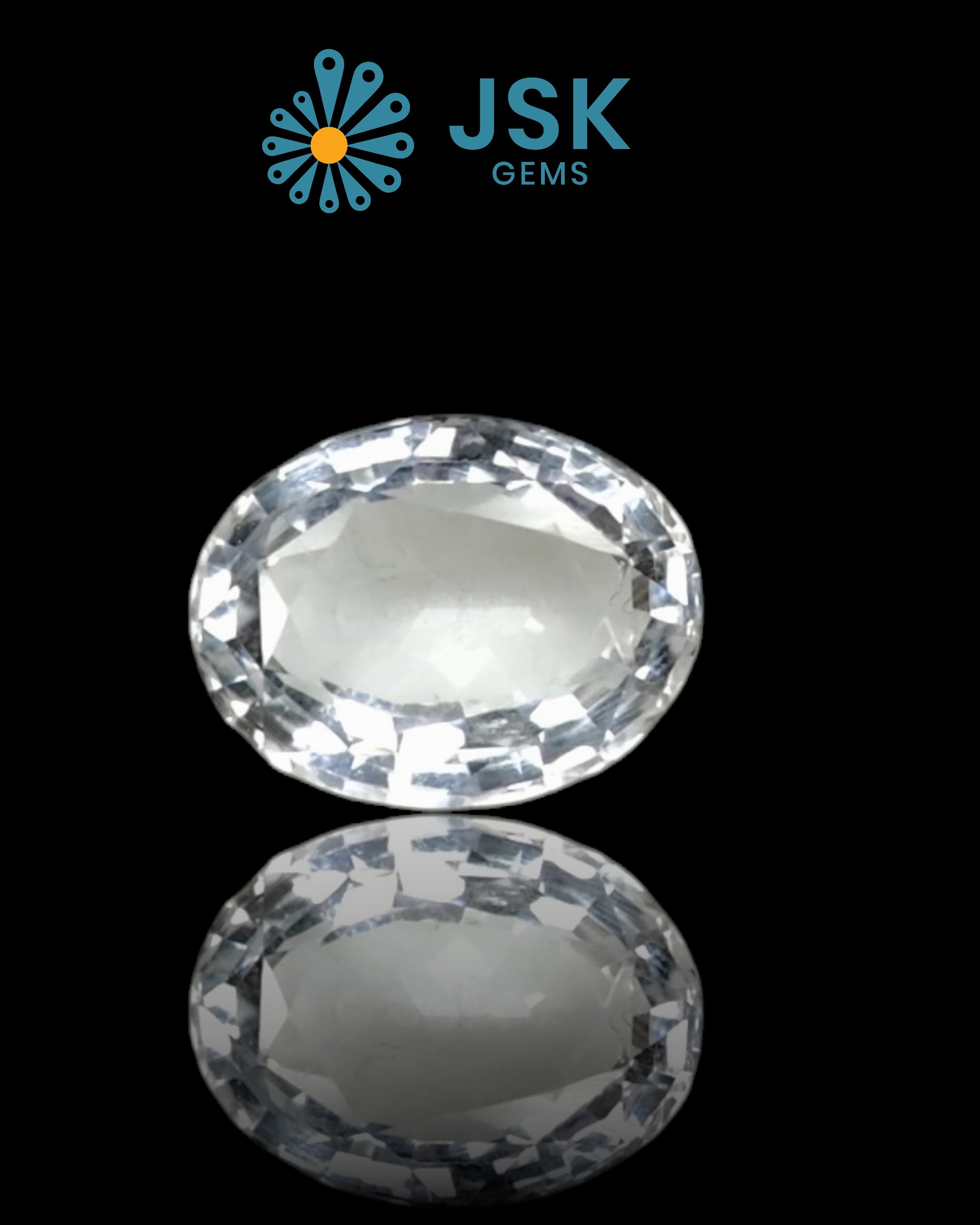 Top Grade 7.11 Ct - 7.90 Ratti  Natural White Topaz