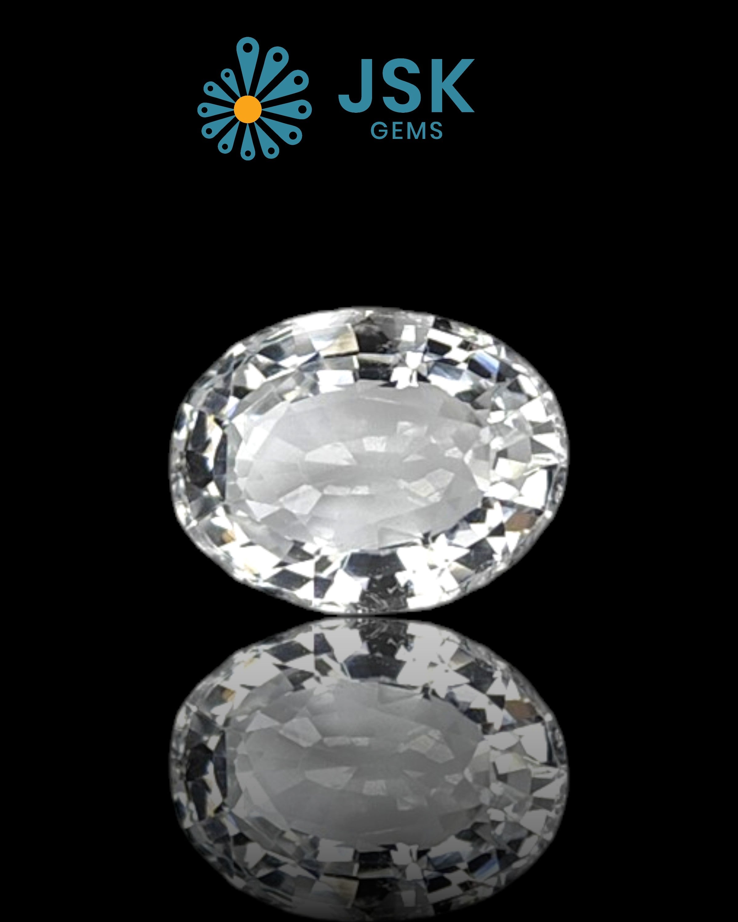 Top Grade 7.52 Ct - 8.36 Ratti  Natural White Topaz