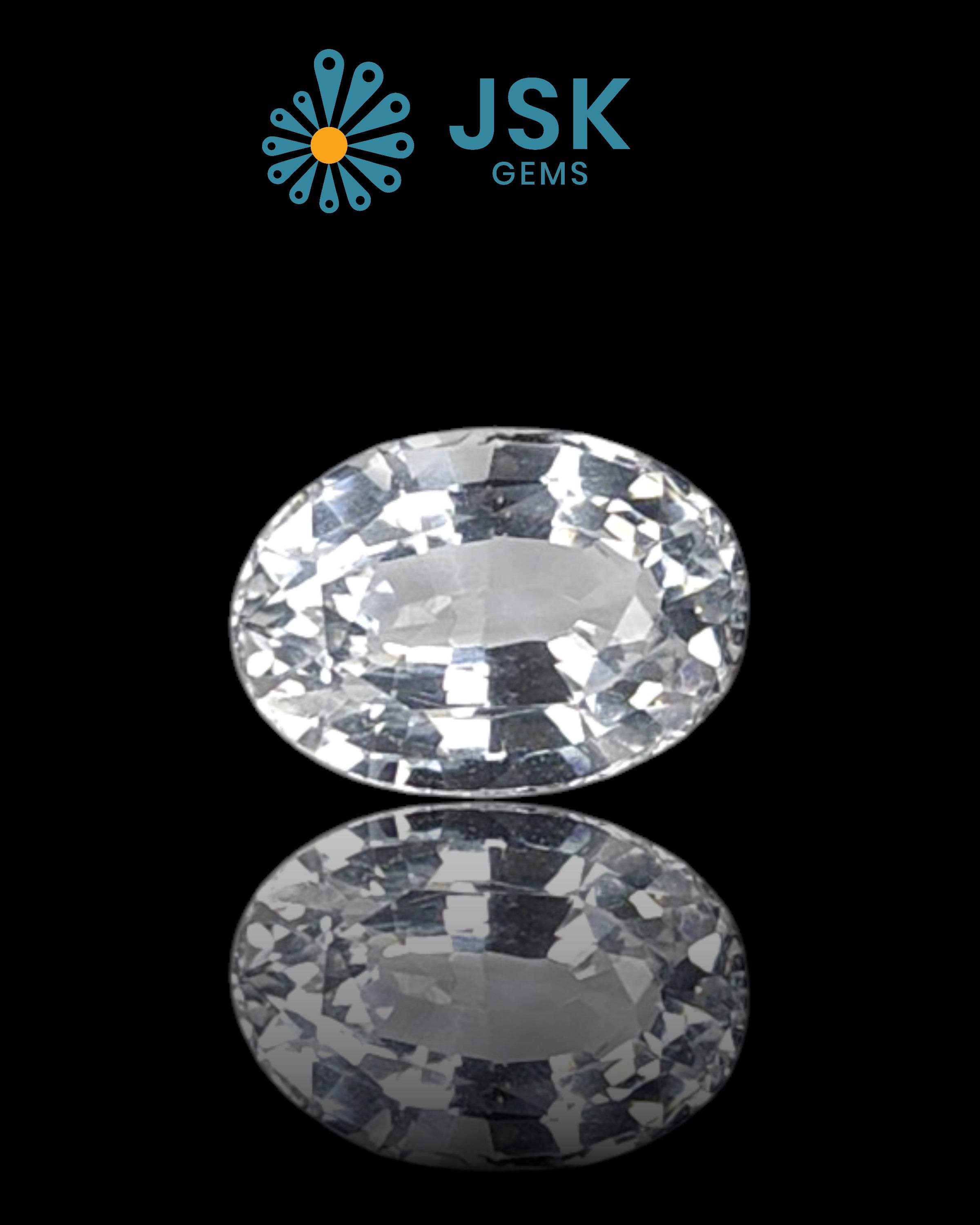 Top Grade 6.52 Ct - 7.24 Ratti  Natural White Topaz