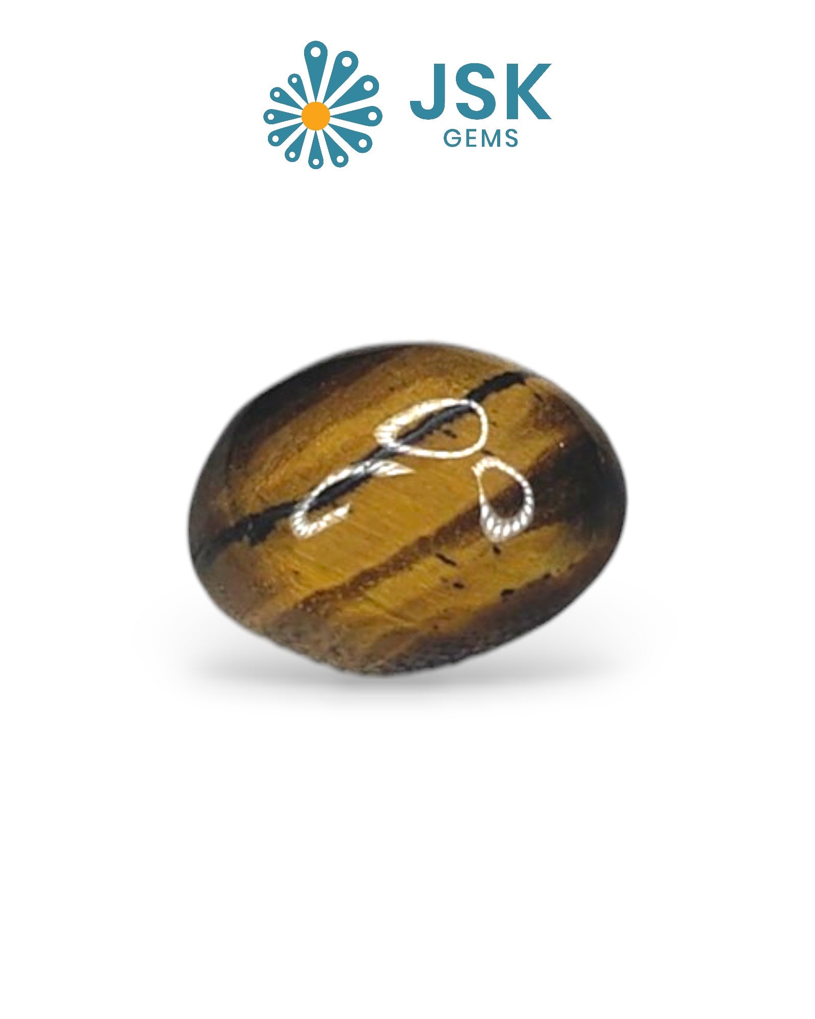 7.70 Ct - 8.56 Ratti Natural Tiger Eye Gemstone