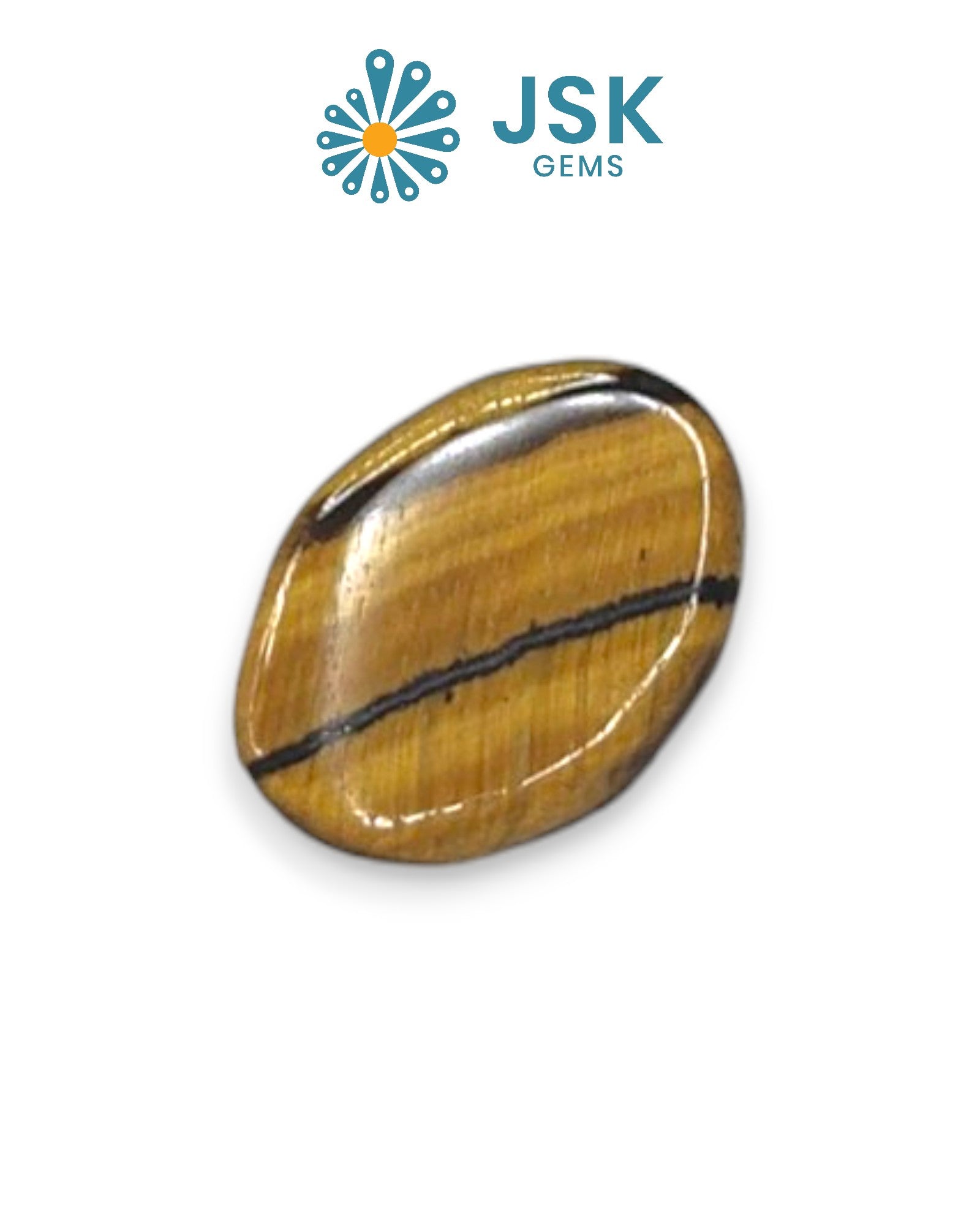 7.70 Ct - 8.56 Ratti Natural Tiger Eye Gemstone