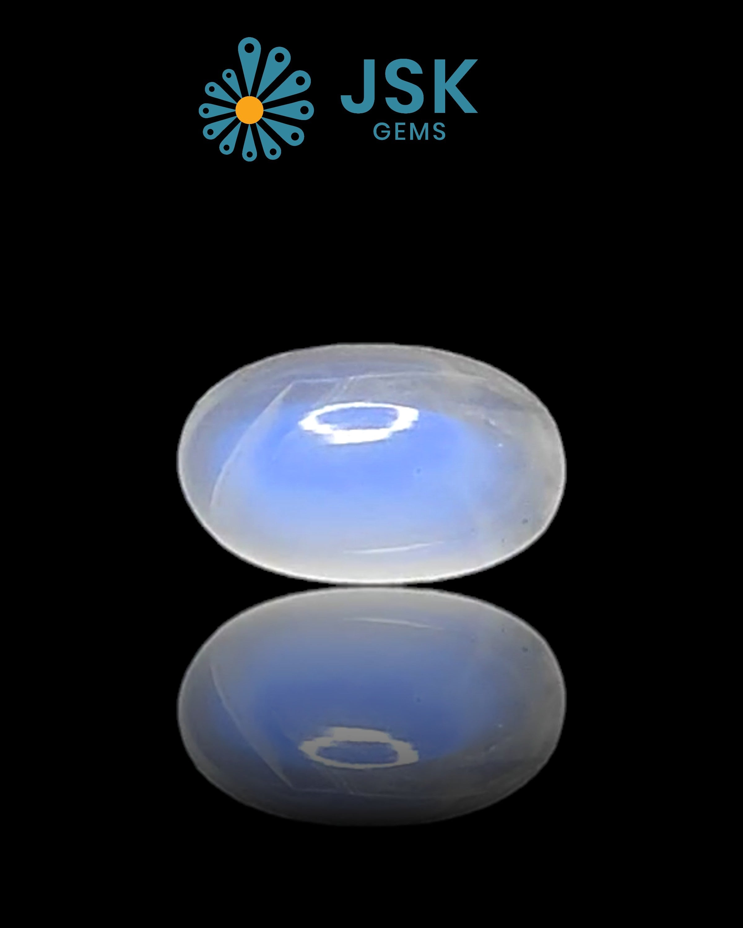 JTL Certified 7.61 Ct - 8.46 Ratti Natural Moonstone - Chandrakantmani