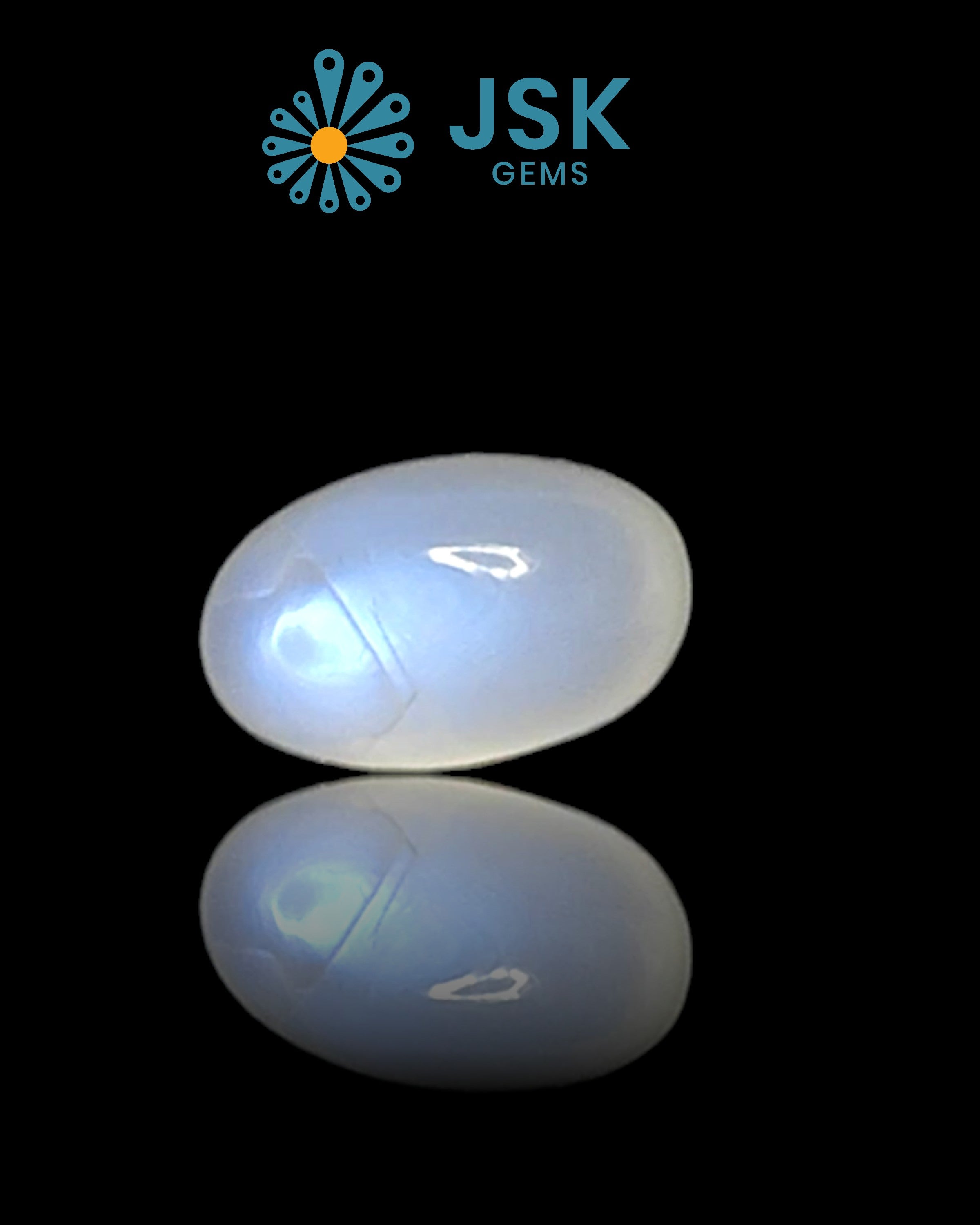 JTL Certified 6.37 Ct - 7.08 Ratti Natural Moonstone - Chandrakantmani