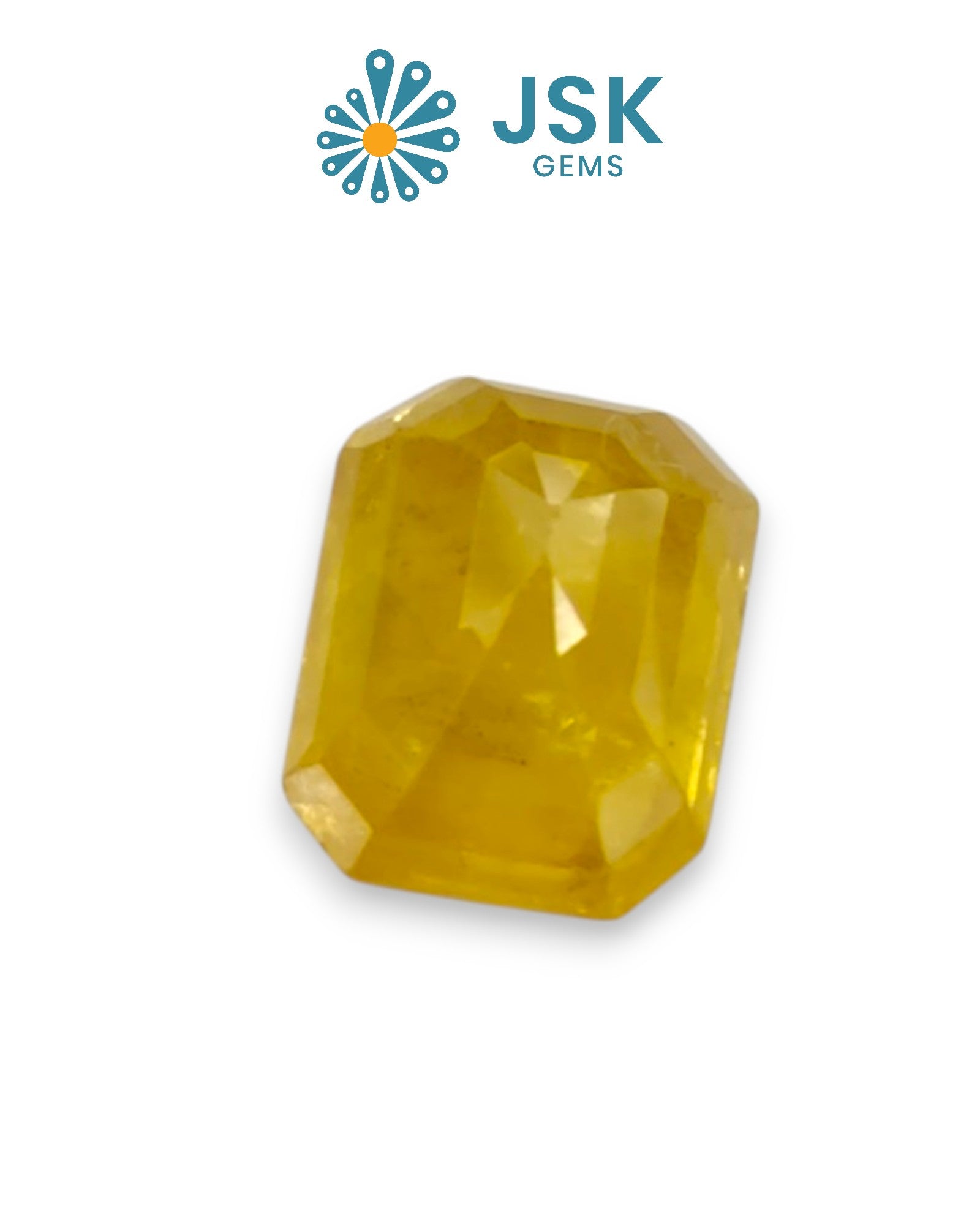 Top Grade 5.93 Ct - 6.59 Ratti Natural Bangkok Yellow Sapphire - Pukhraj