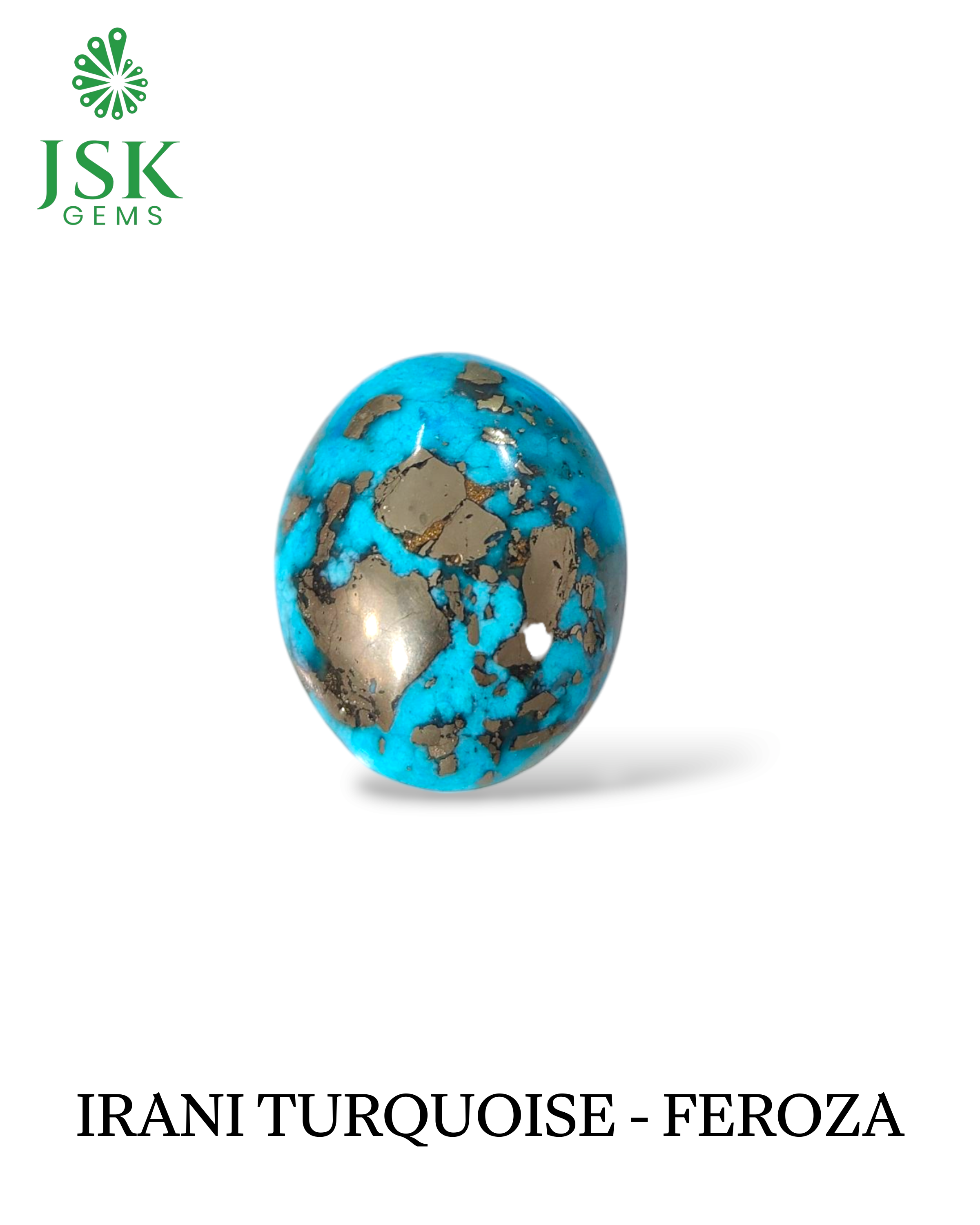 Jumbo 49.65 Ct Natural Irani Turquoise - Feroza