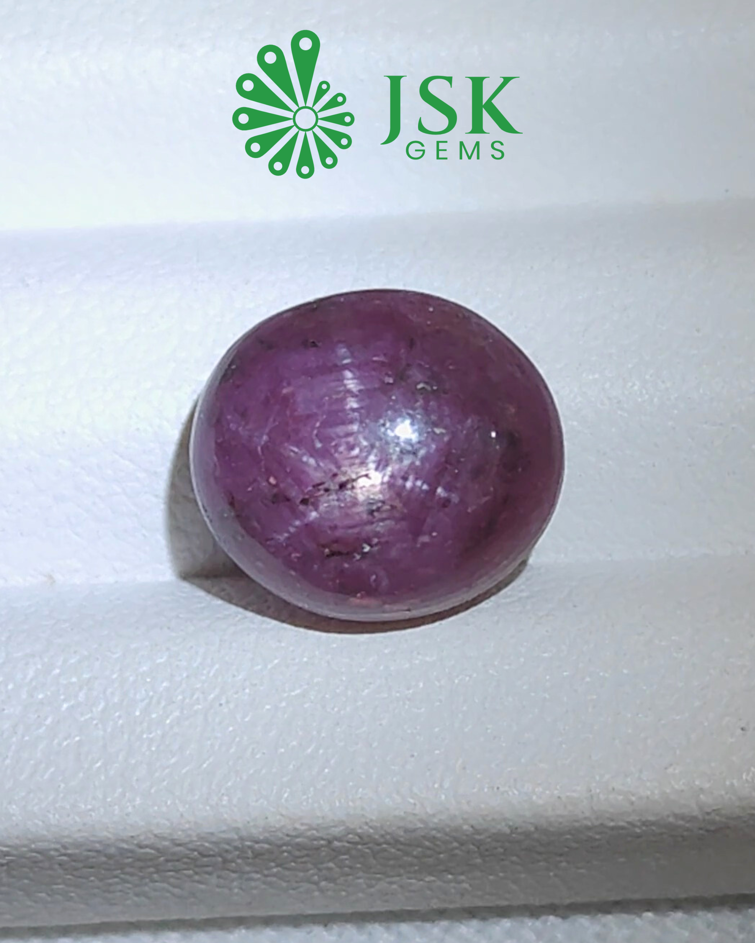 Certified 10.56 Ct - 11.73 Ratti Unheated Untreated Natural Star Ruby - Manik