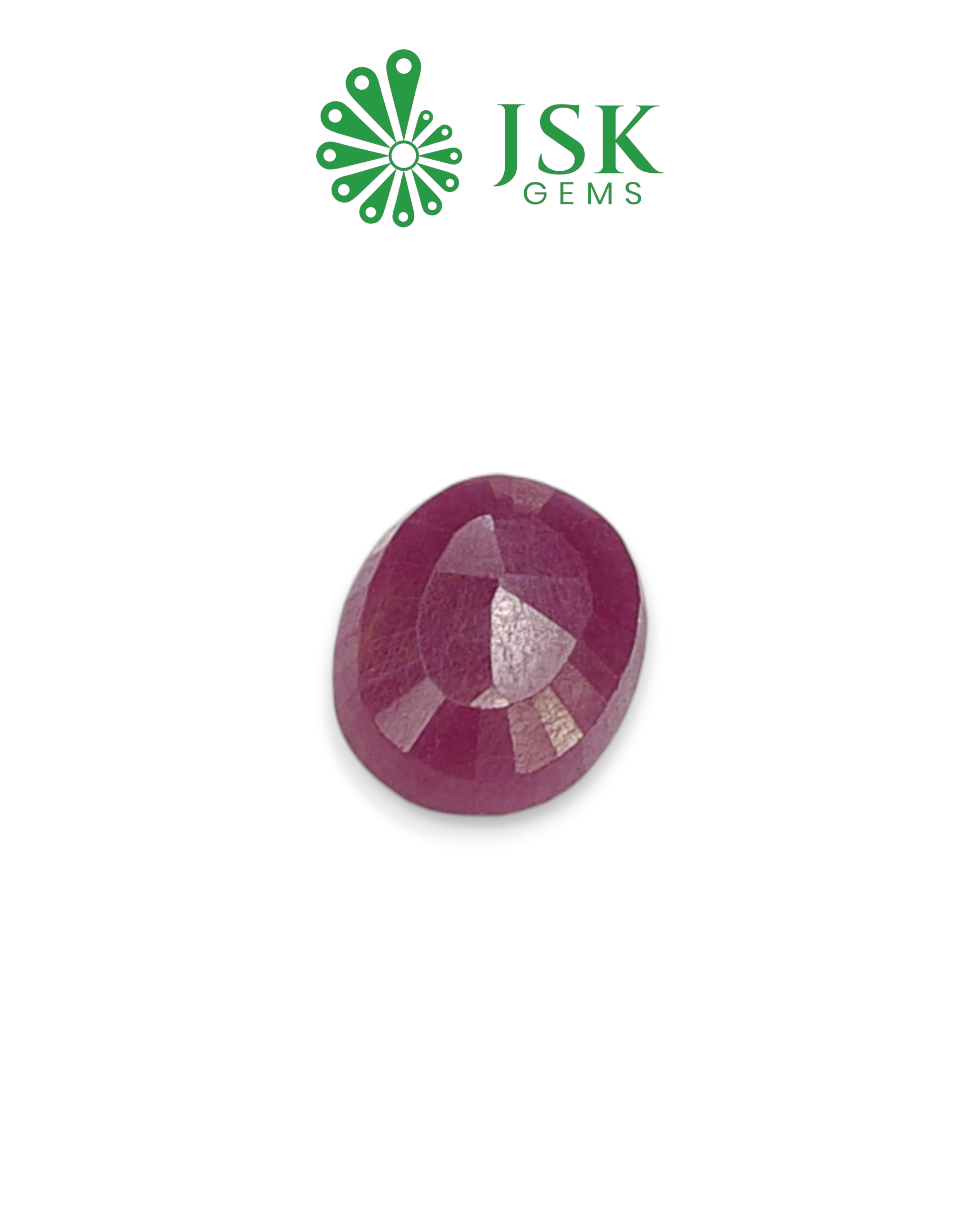IIGJ Certified 6.83 Ct - 7.58 Ratti Unheated Untreated Natural Ruby Manik