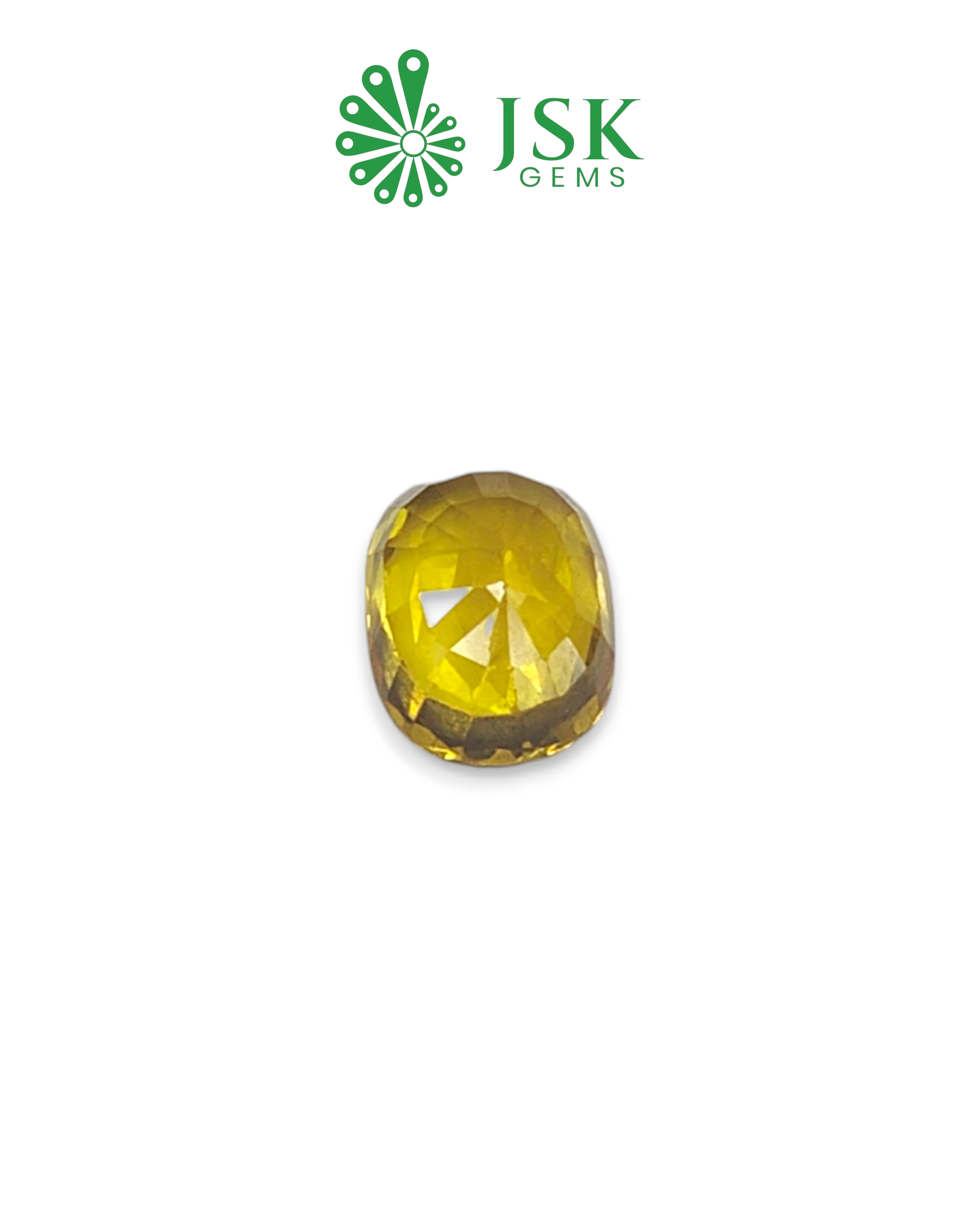 Top Grade 5.93 Ct - 6.58 Ratti Natural Bangkok Yellow Sapphire - Pukhraj