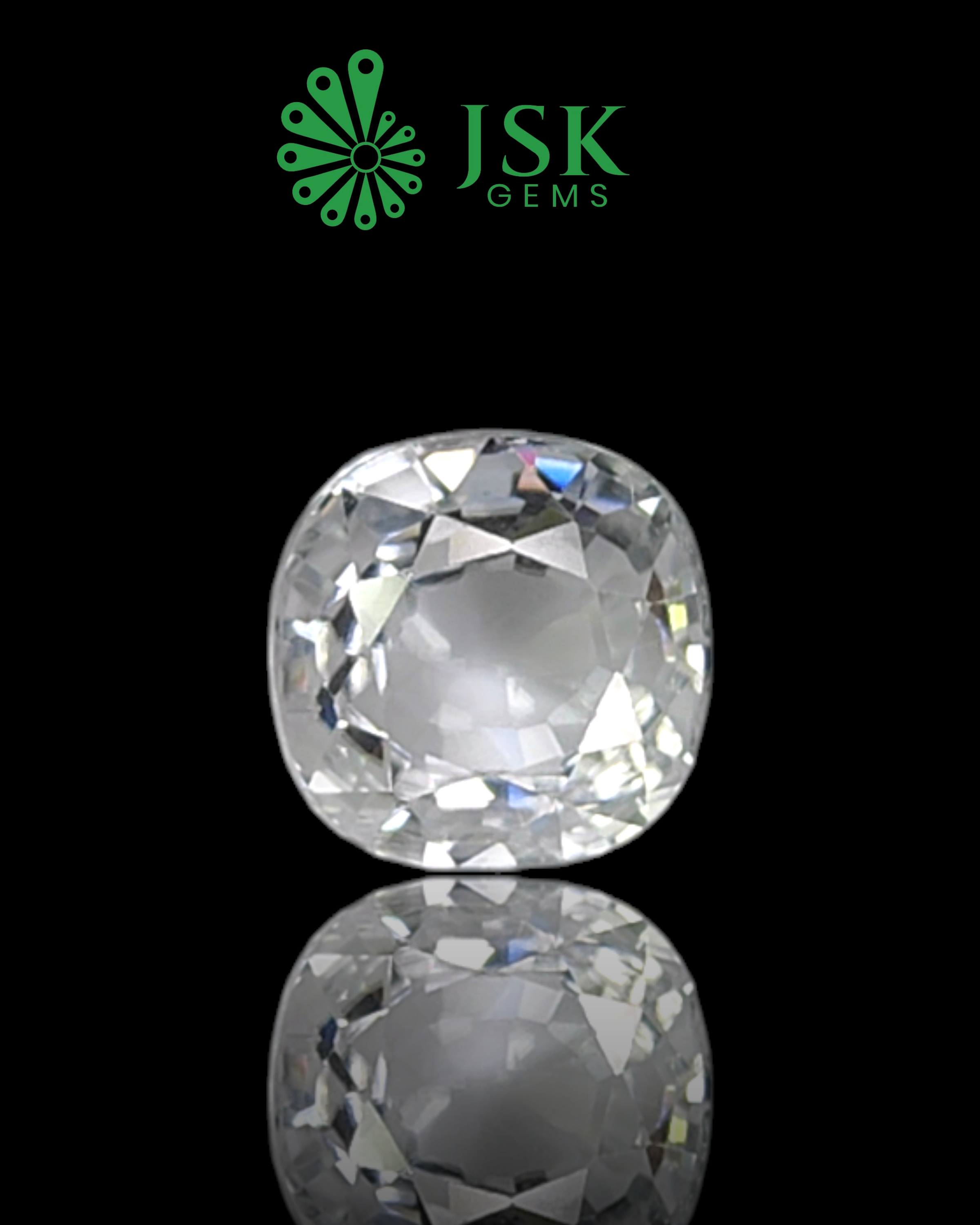 Top Grade 10.28 Ct - 11.42 Ratti  Natural White Zircon