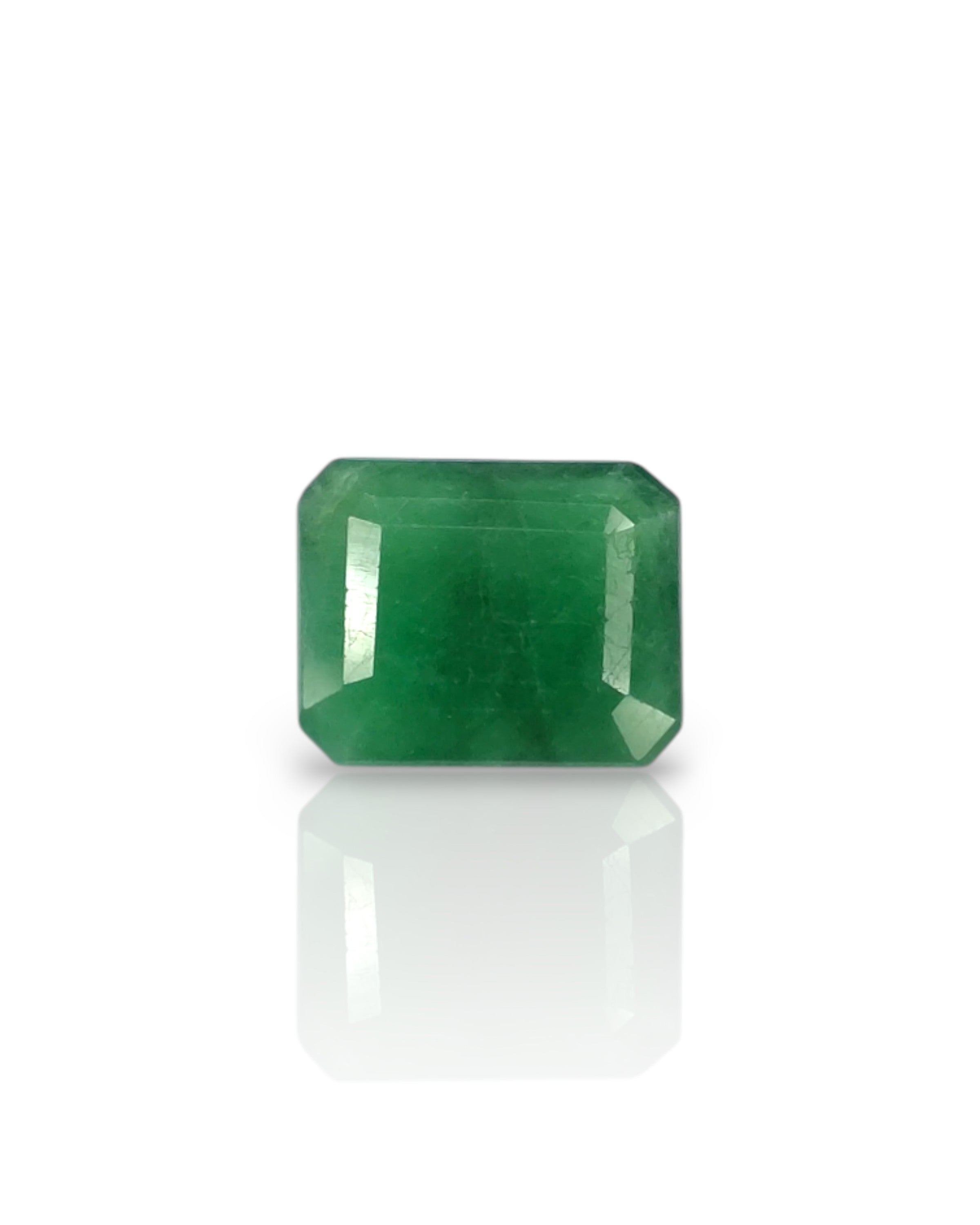 Premium Grade 6.89 Ct - 7.65 Ratti Natural Emerald - Panna