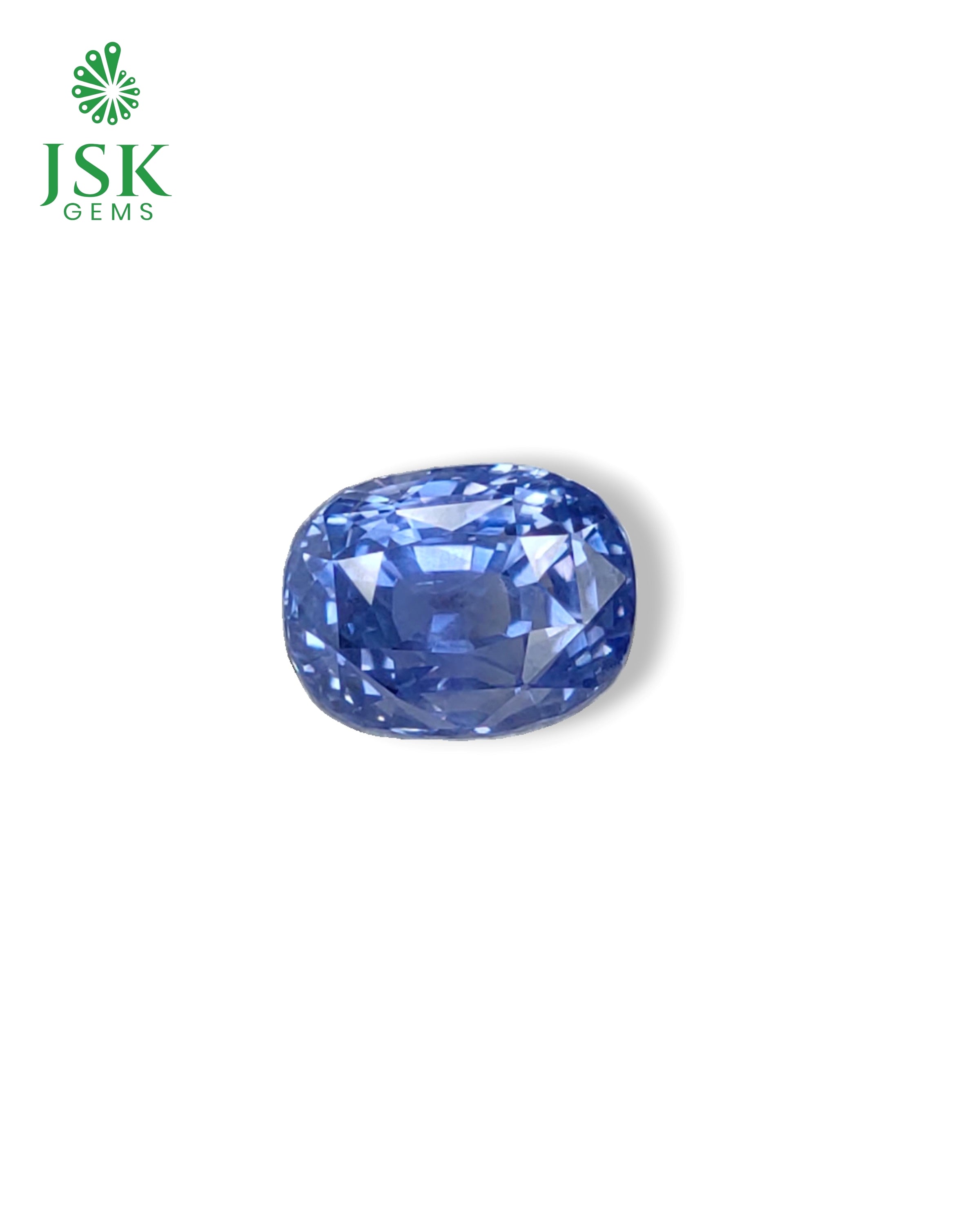 IGI Certified 5.58 Ct - 6.20 Ratti Natural Unheated Burma Blue Sapphire - Neelam