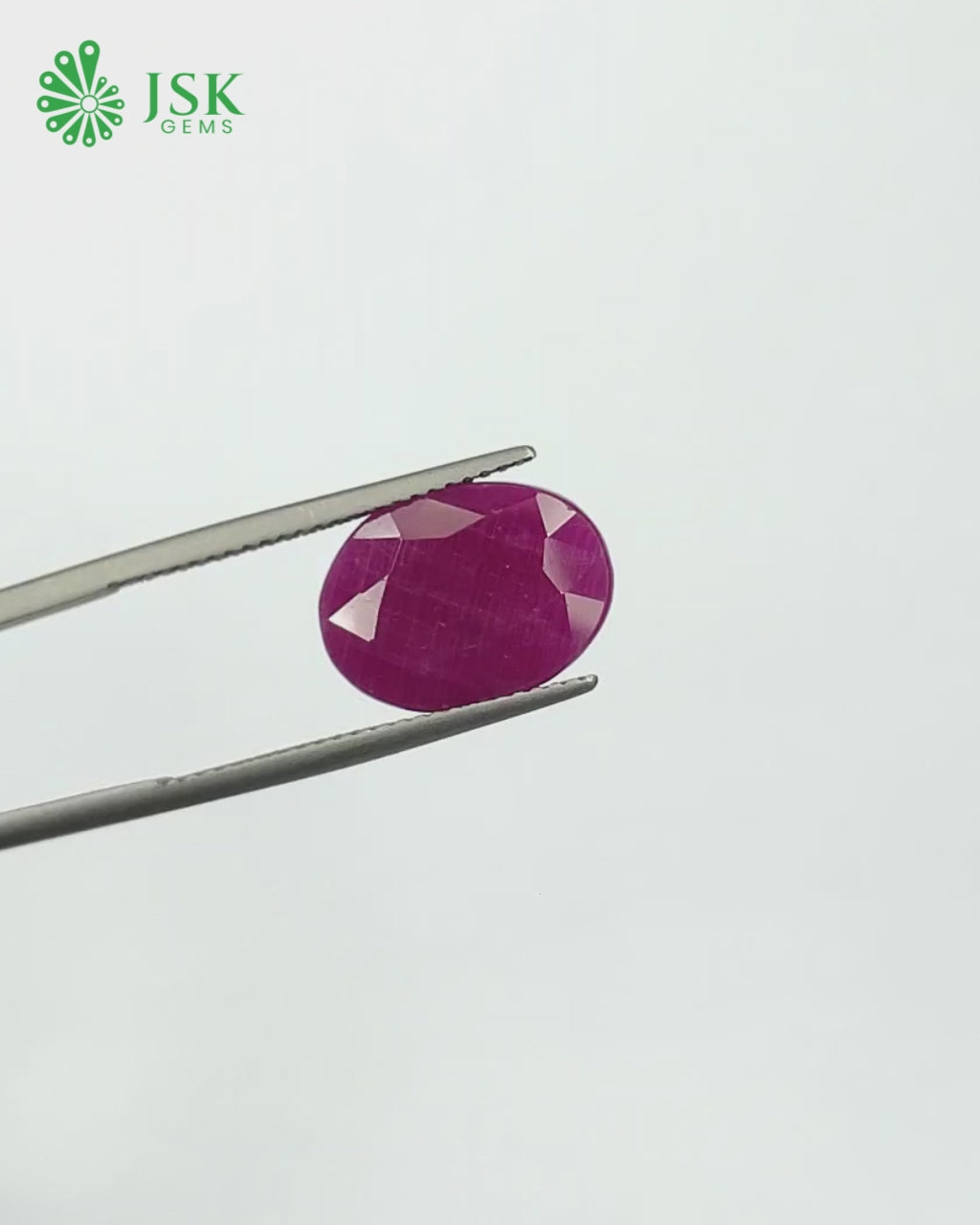 Load video: IIGJ Certified 8.05 Ct - 8.94 Ratti Unheated Untreated Natural Ruby Manik