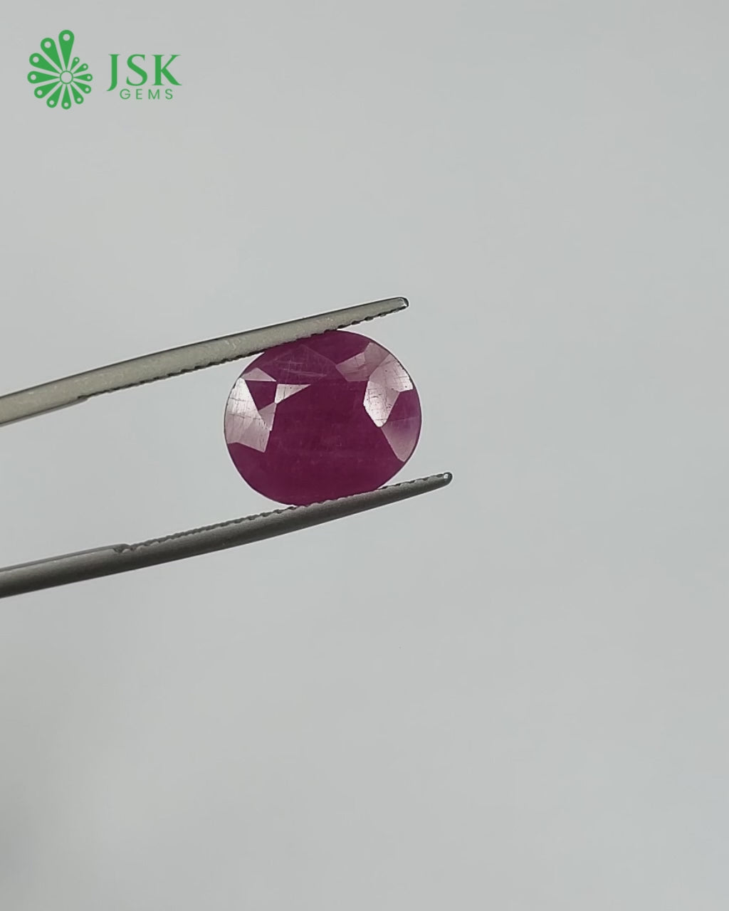 Load video: IIGJ Certified 5.02 Ct - 5.57 Ratti Unheated Untreated Natural Ruby Manik
