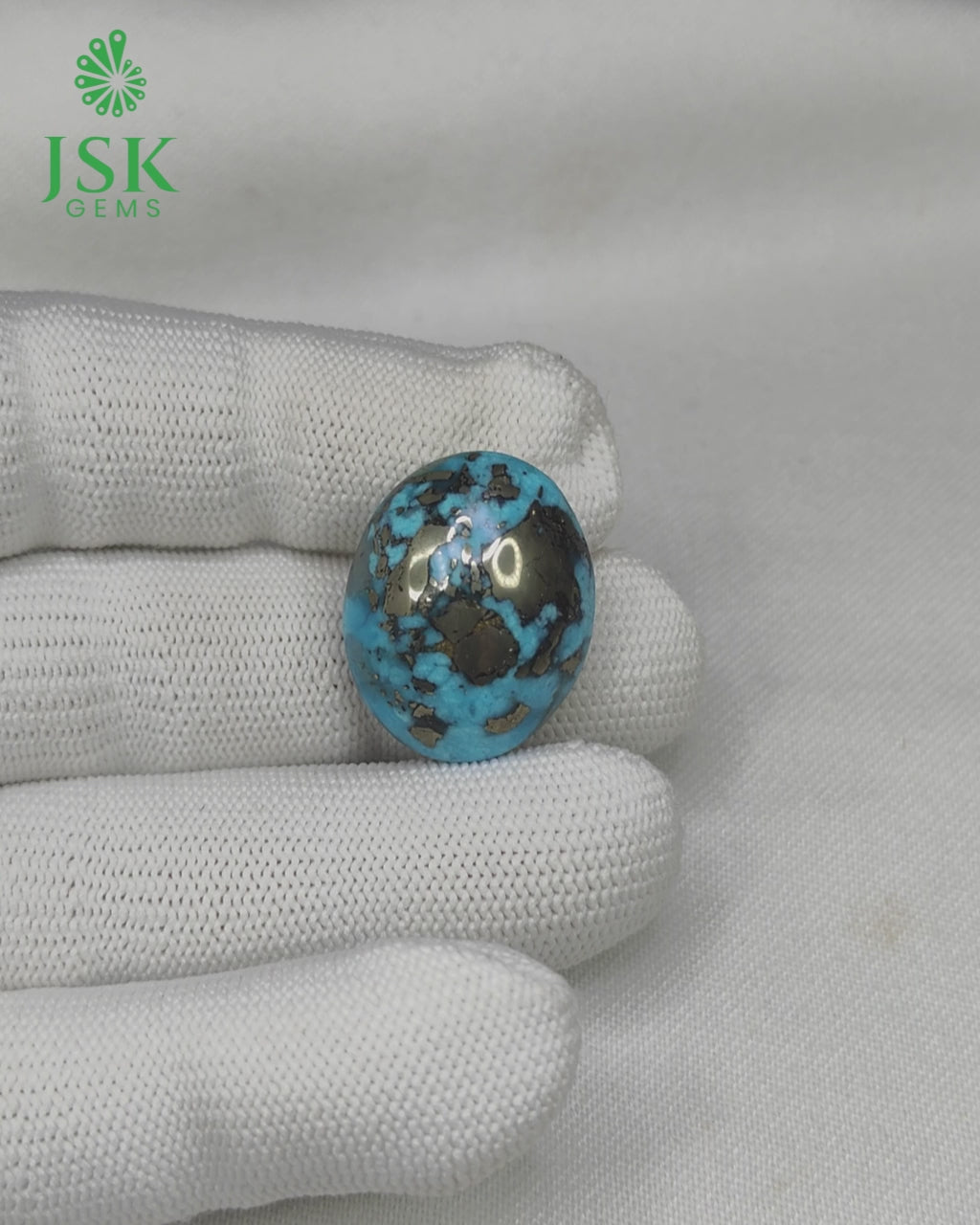 Load video: Jumbo 49.65 Ct Natural Irani Turquoise - Feroza