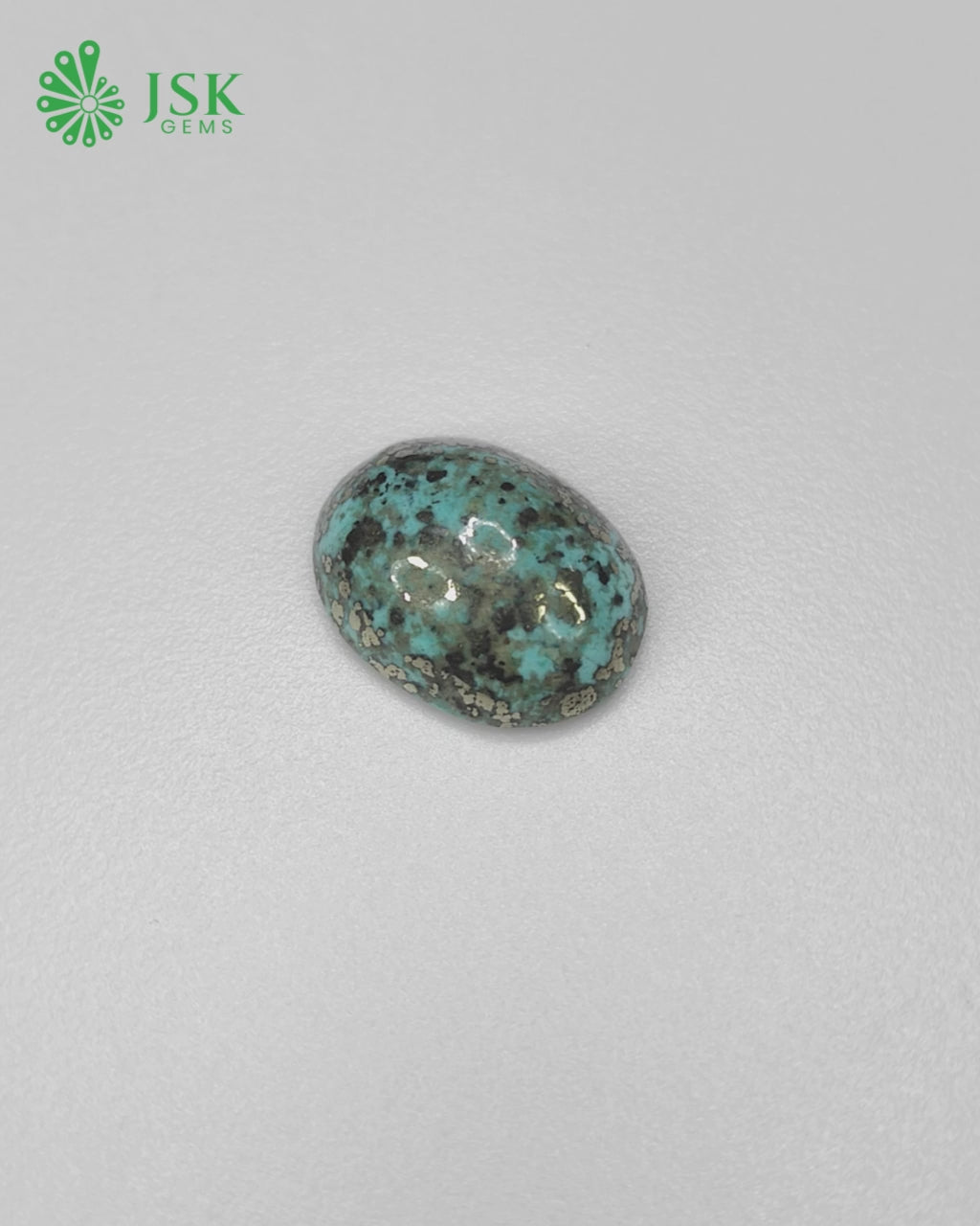 Load video: Premium Grade 16.47 Ct - 18.3 Ratti Natural Irani Feroza - Turquoise