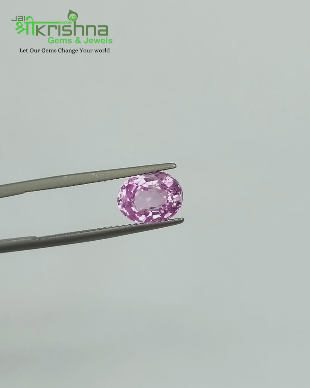 Load video: Top Grade 2.33 Ct - 2.58 Ratti Natural Unheated Ceylon Pink Sapphire