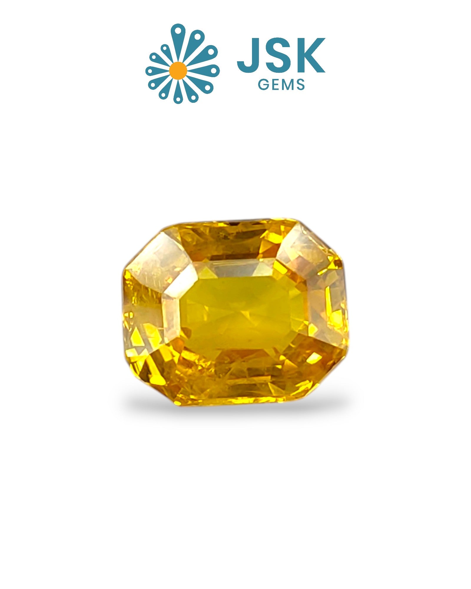 Top Grade 6.66 Ct - 7.40 Ratti Natural Bangkok Yellow Sapphire - Pukhraj