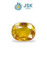 Top Grade 5.93 Ct - 6.59 Ratti Natural Bangkok Yellow Sapphire - Pukhraj