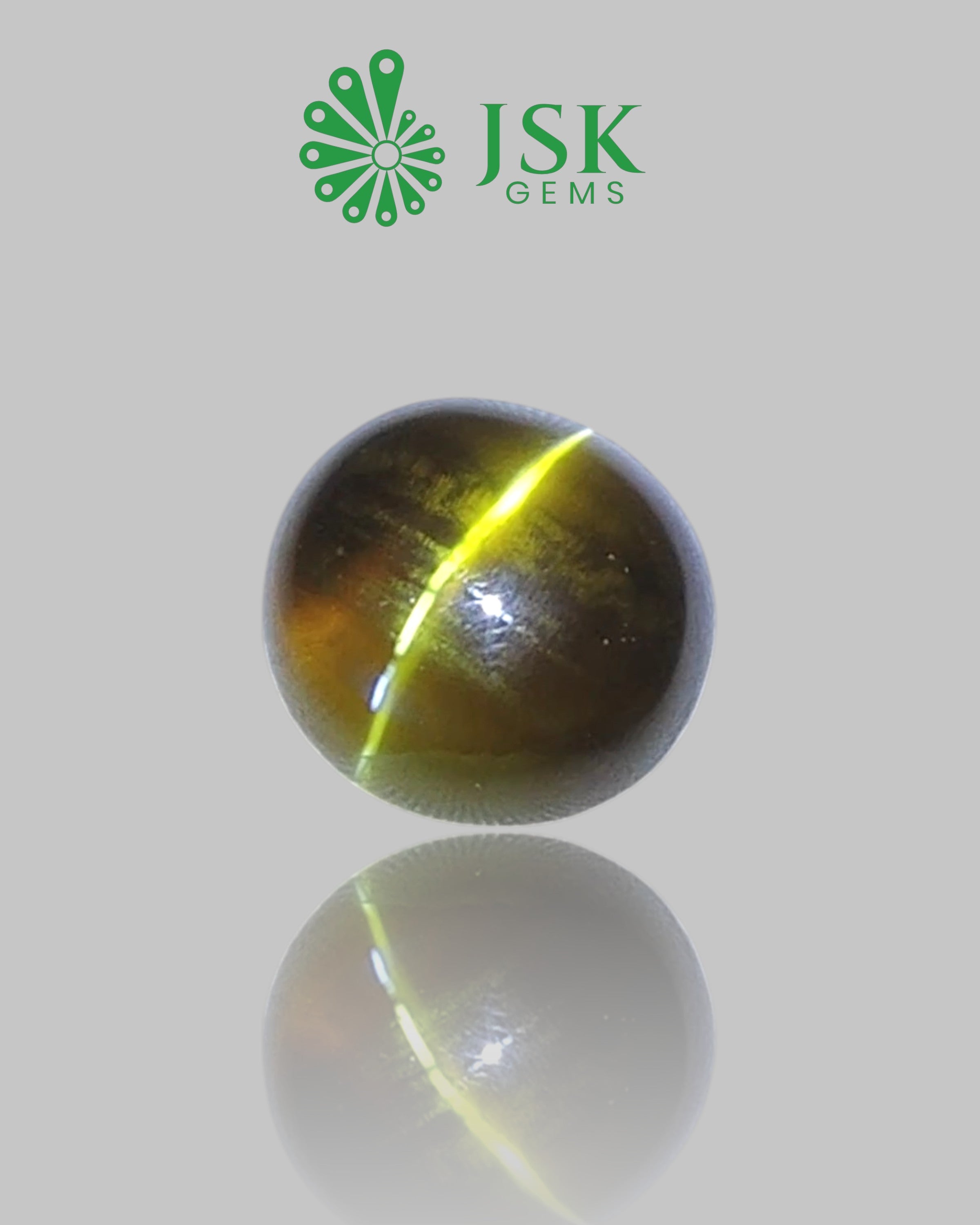 GRS Certified 21 Ct Natural Alexandrite Cats Eye