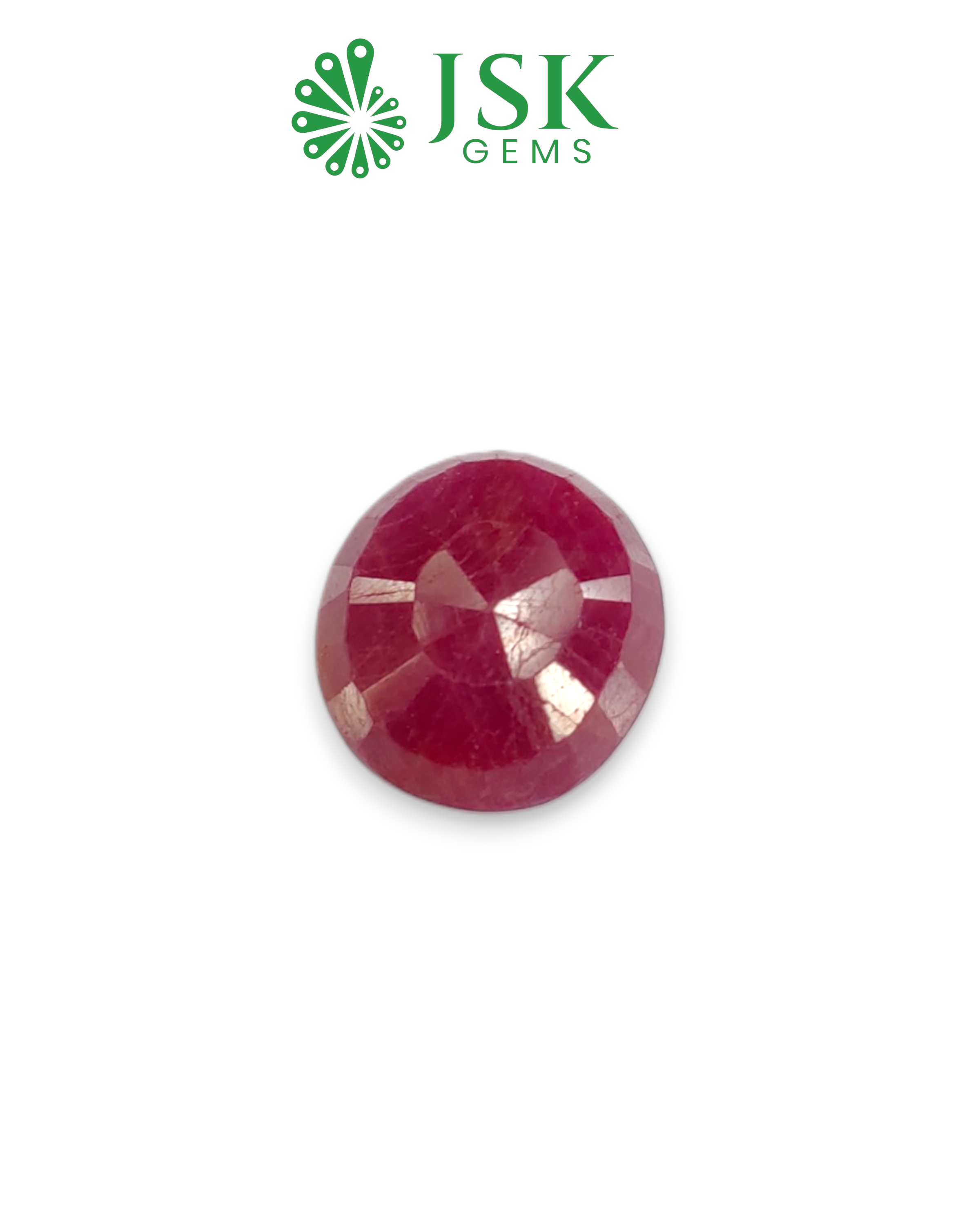 IIGJ Certified 5.36 Ct - 5.95  Ratti Unheated Untreated Natural Ruby Manik