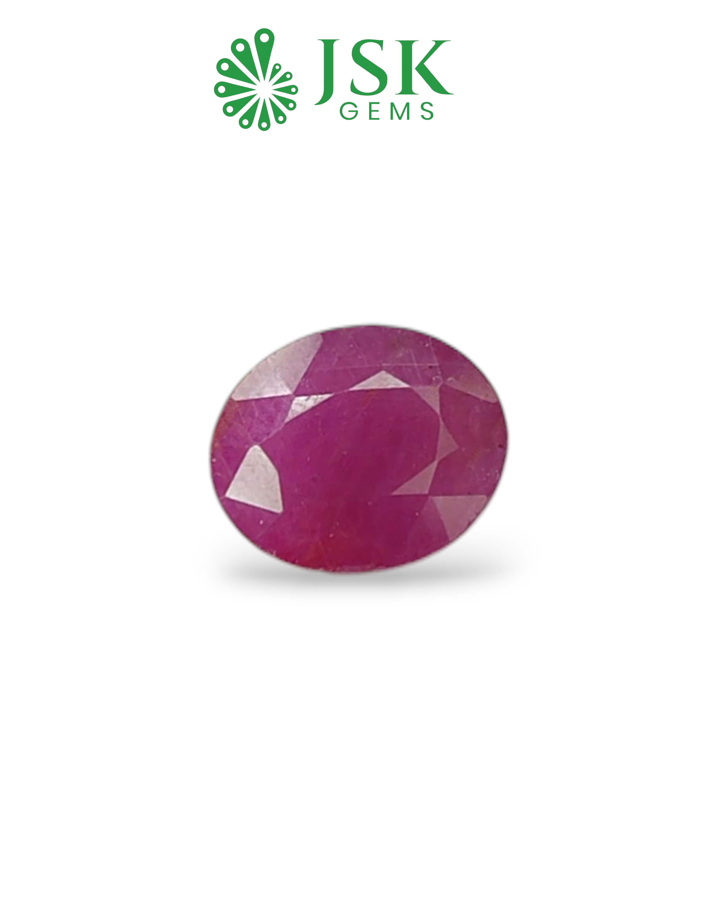 IIGJ Certified 6.98 Ct - 7.75 Ratti Unheated Untreated Natural Ruby Manik