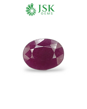 IIGJ Certified 6.39 Ct - 7.10 Ratti Unheated Untreated Natural Ruby Manik