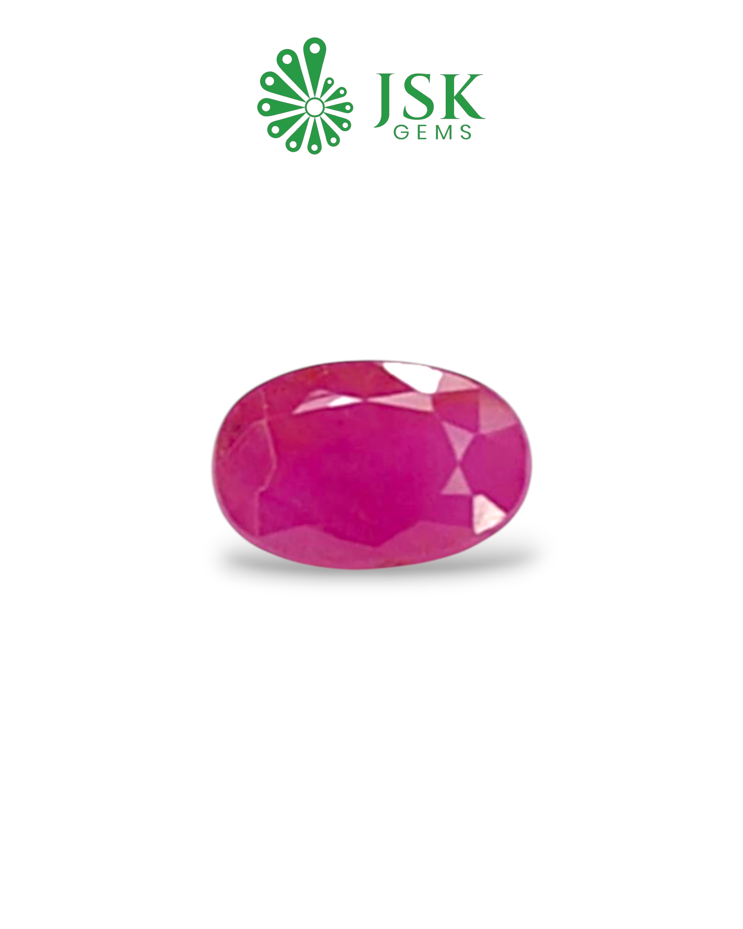 IGI Certified 4.61 Ct - 5.12 Ratti Natural Unheated Ruby