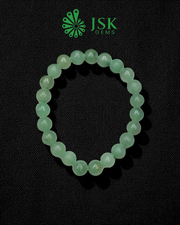Natural Green Aventurine Bracelet – Handmade Healing Crystal Energy Stone for Luck & Prosperity