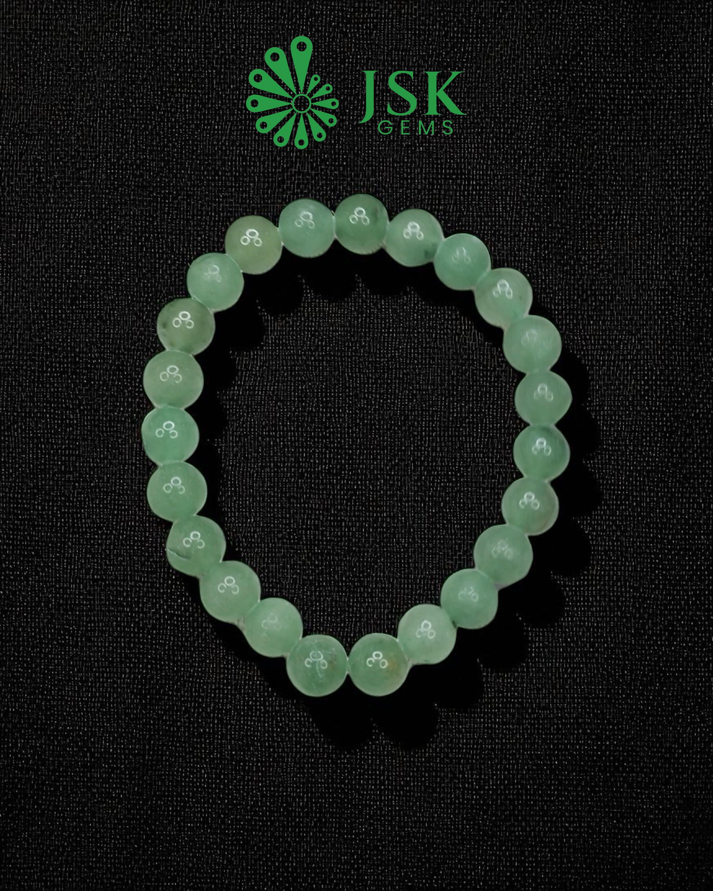 Natural Green Aventurine Bracelet – Handmade Healing Crystal Energy Stone for Luck & Prosperity