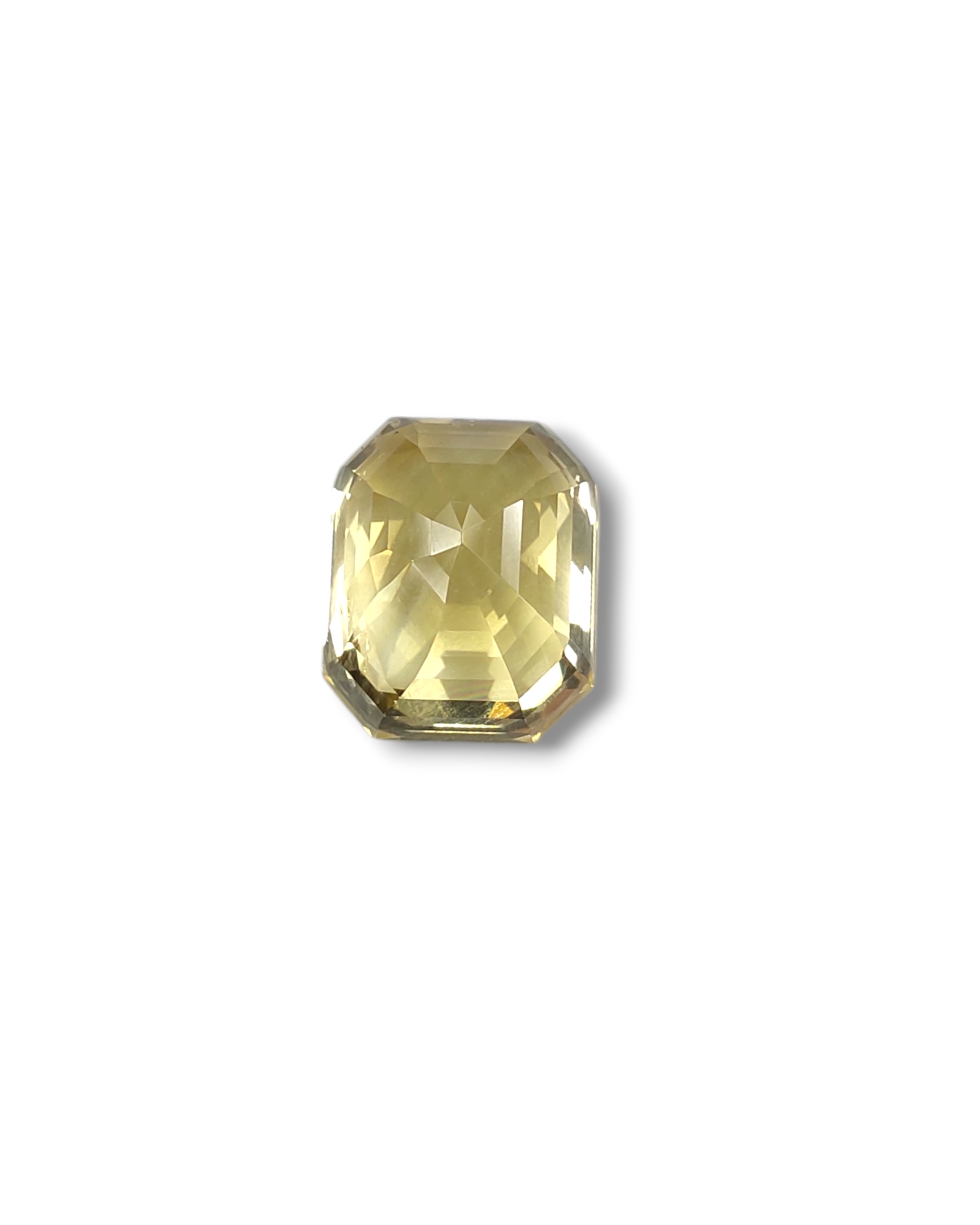 TOP GRADE 7.07 CT UNHEATED CEYLON YELLOW SAPPHIRE