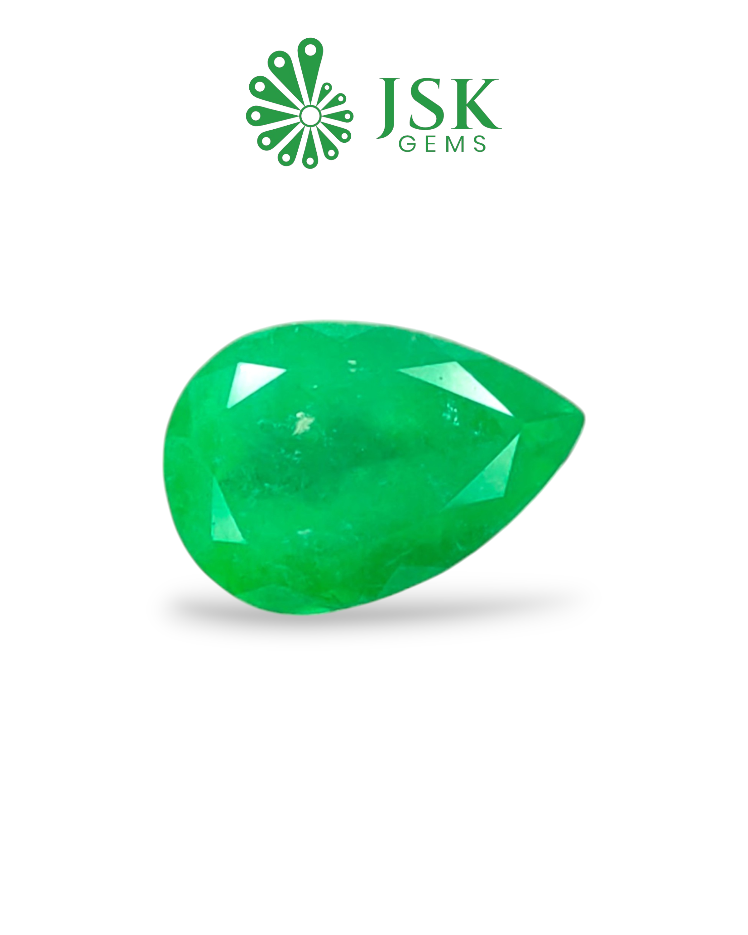 IGI Certified 3.97 Ct - 4.41 Ratti Natural Colombian Emerald Panna