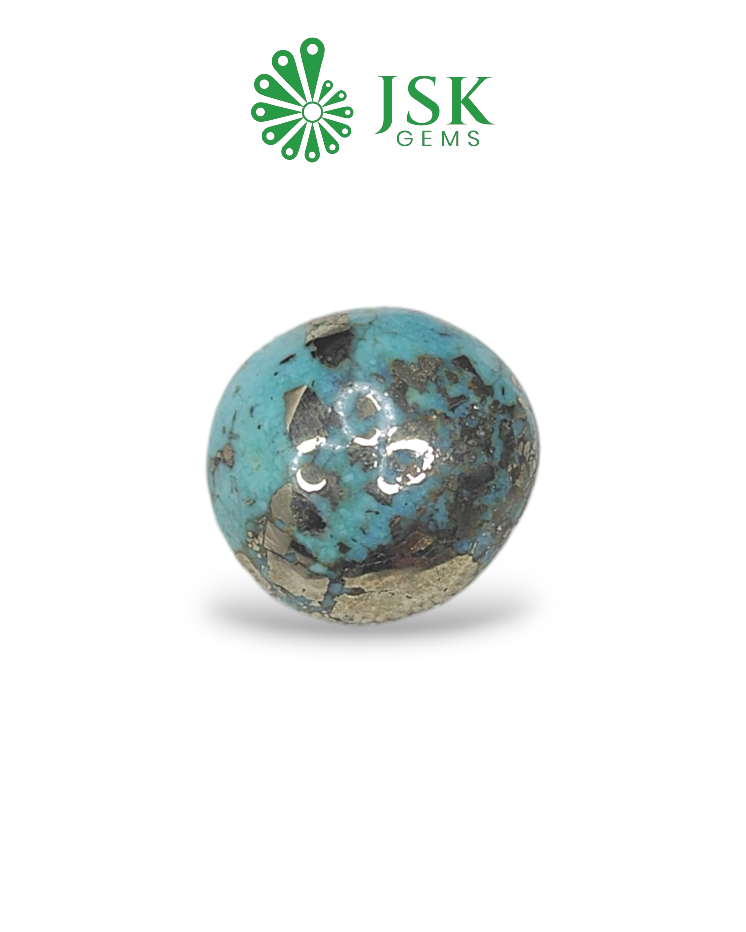 Premium Grade 16.59 Ct - 18.4 Ratti Natural Irani Feroza - Turquoise