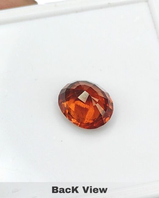 Top Grade 5.79 Cts { 6.35 Ratti} Natural Ceylon Gomedh/Hessonite Garnet 