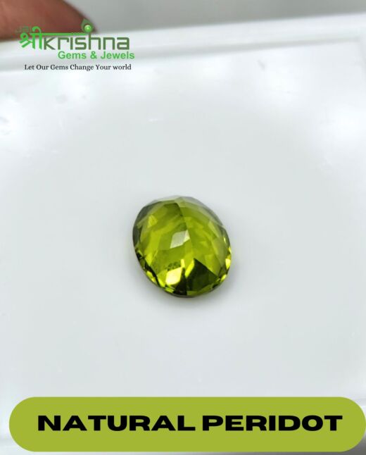 TOP AAA GRADE 4.29 Ct{4.70 Ratti}NATURAL BURMA PERIDOT  