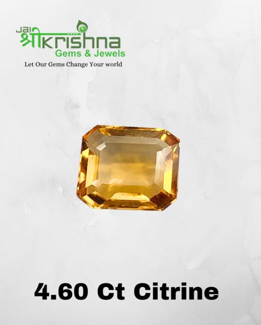 Premium Quality 4.60 Ct Natural Citrine/Sunehla